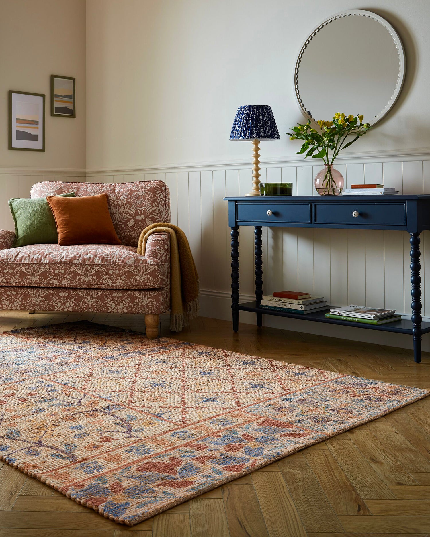 Tappeto patchwork in juta Taylor