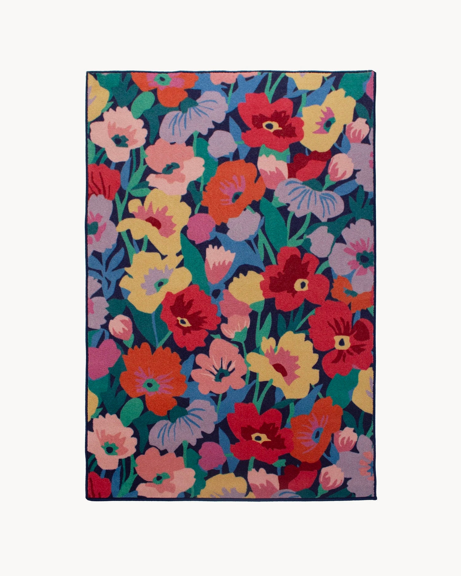 Tappeto fatto a mano in misto lana Cut Out Floral