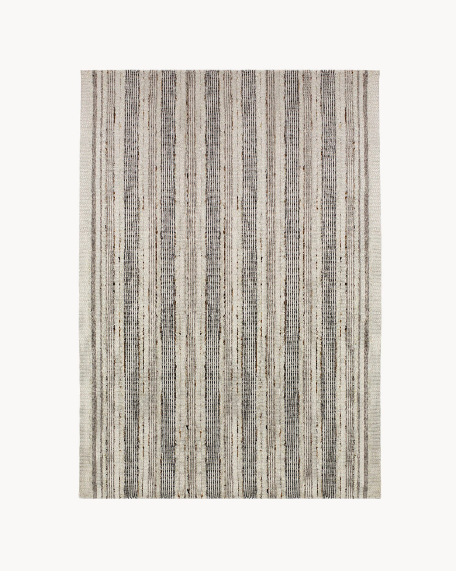 Tappeto fatto a mano in misto lana Veya Stripe