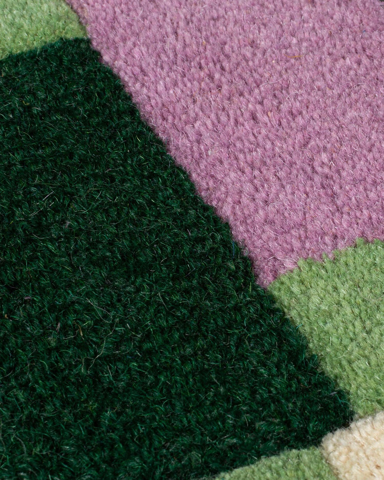 Tappeto in lana Kai, verde