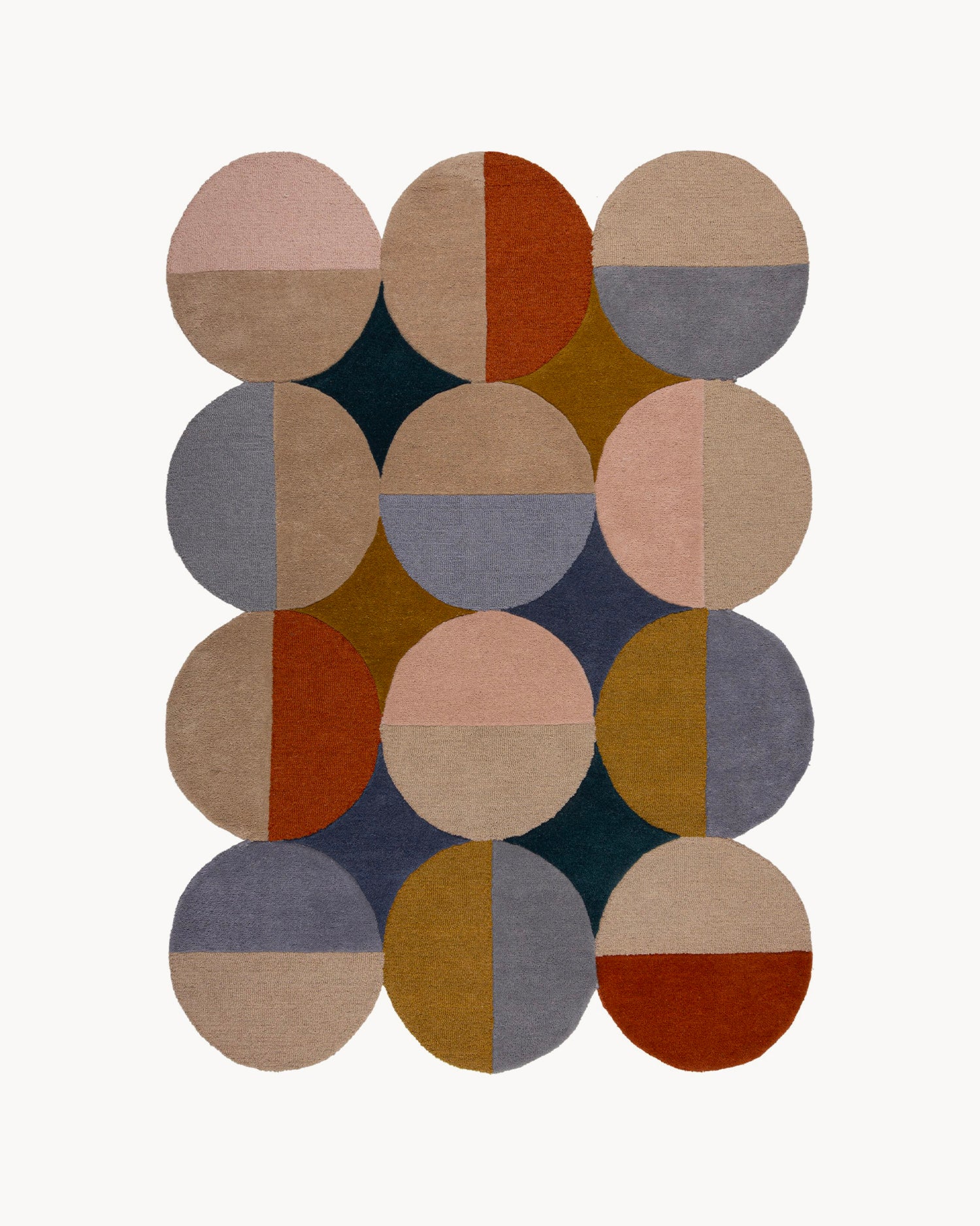 Tappeto fatto a mano in lana Mia Ellipse