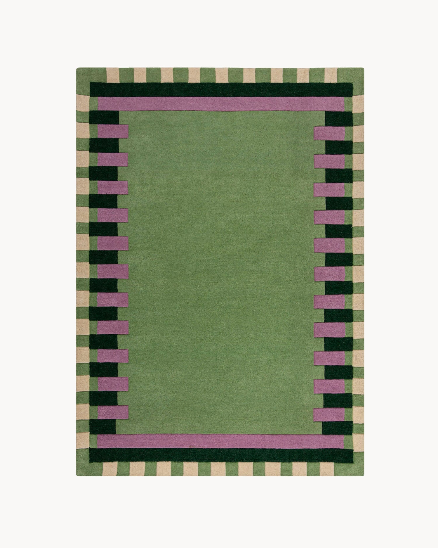 Tappeto in lana Kai, verde