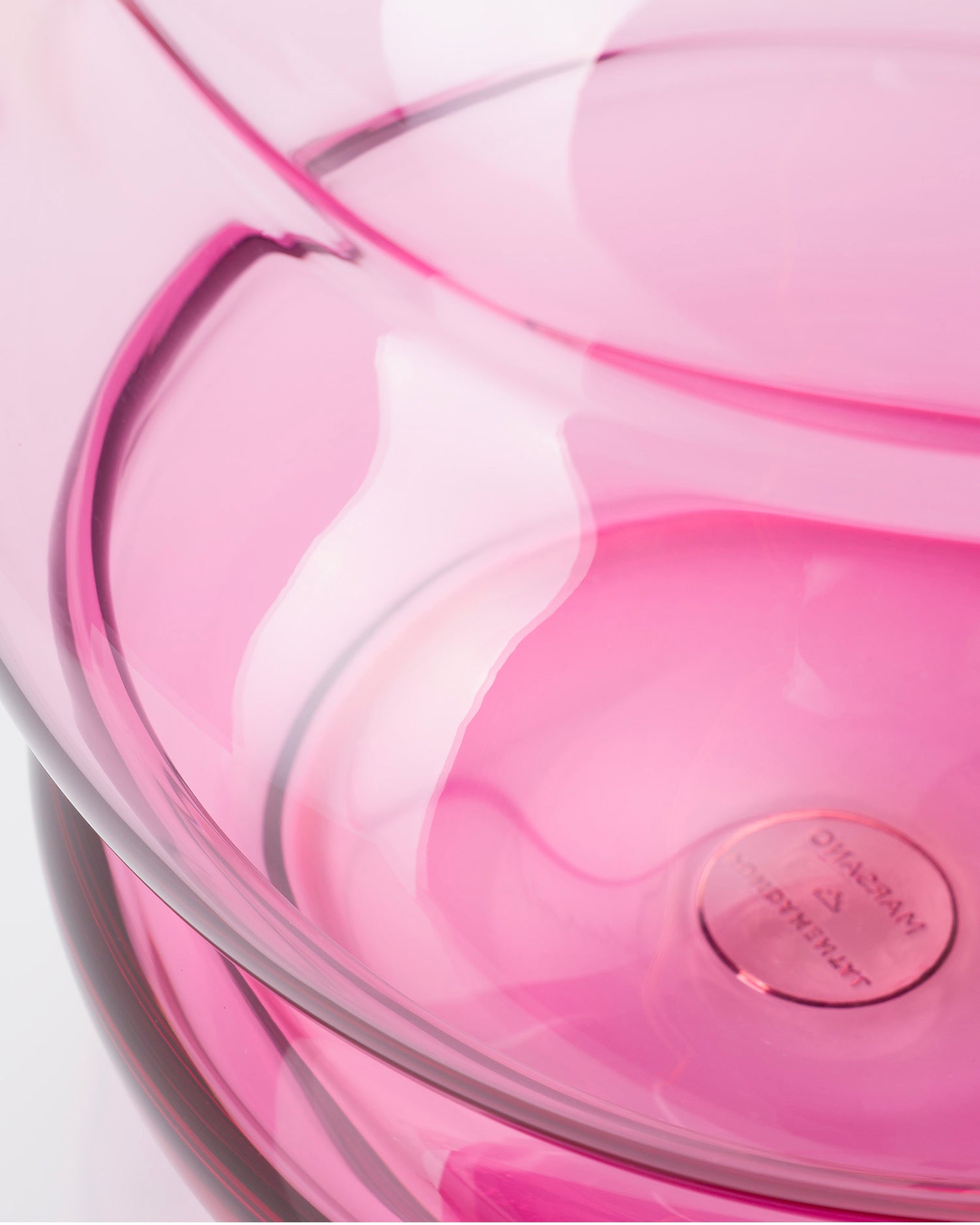 Vaso in cristallo realizzato a mano Muse