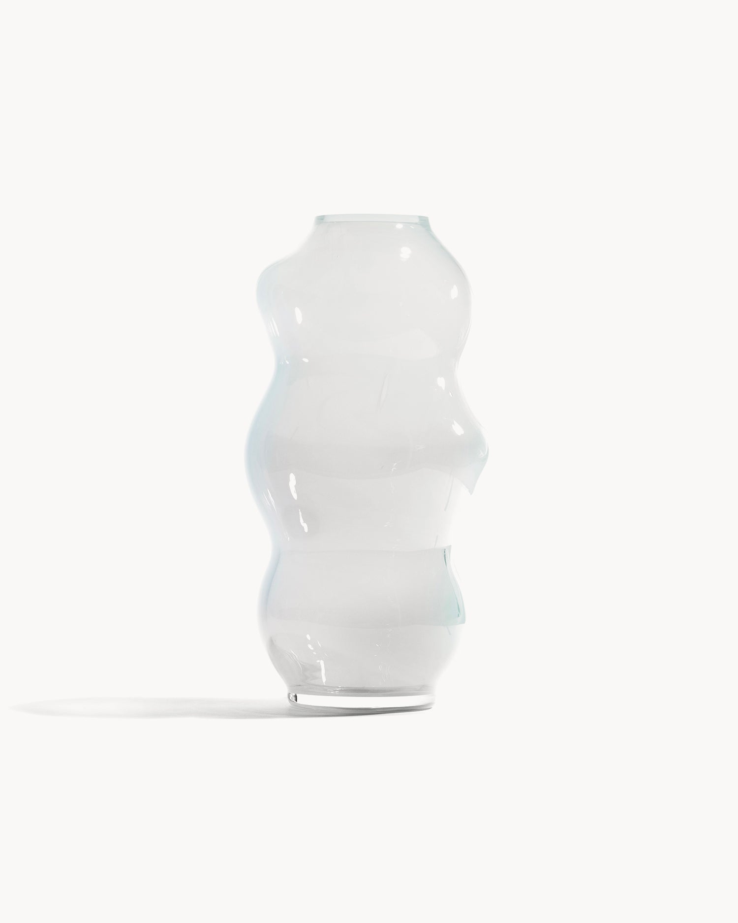 Vaso in cristallo realizzato a mano Muse