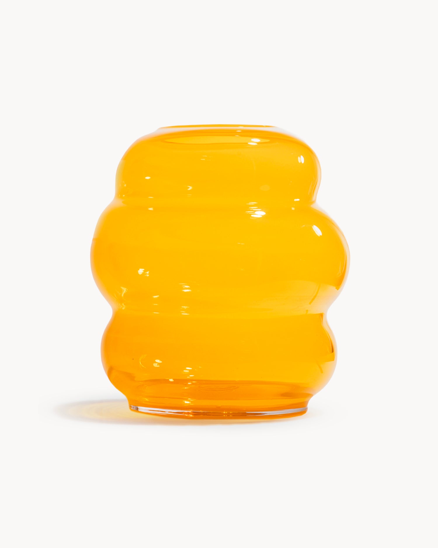 Vaso in cristallo realizzato a mano Muse