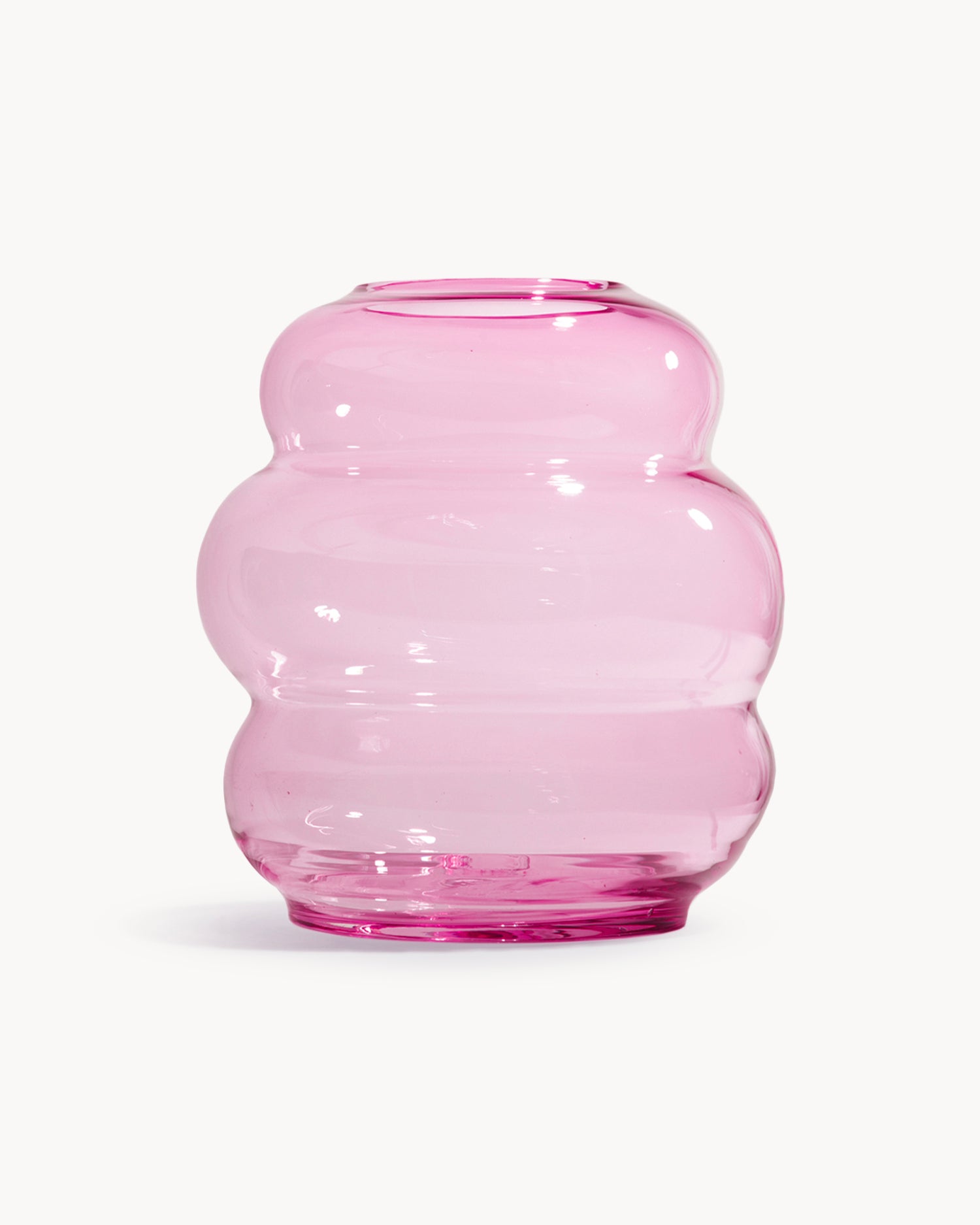 Vaso in cristallo realizzato a mano Muse