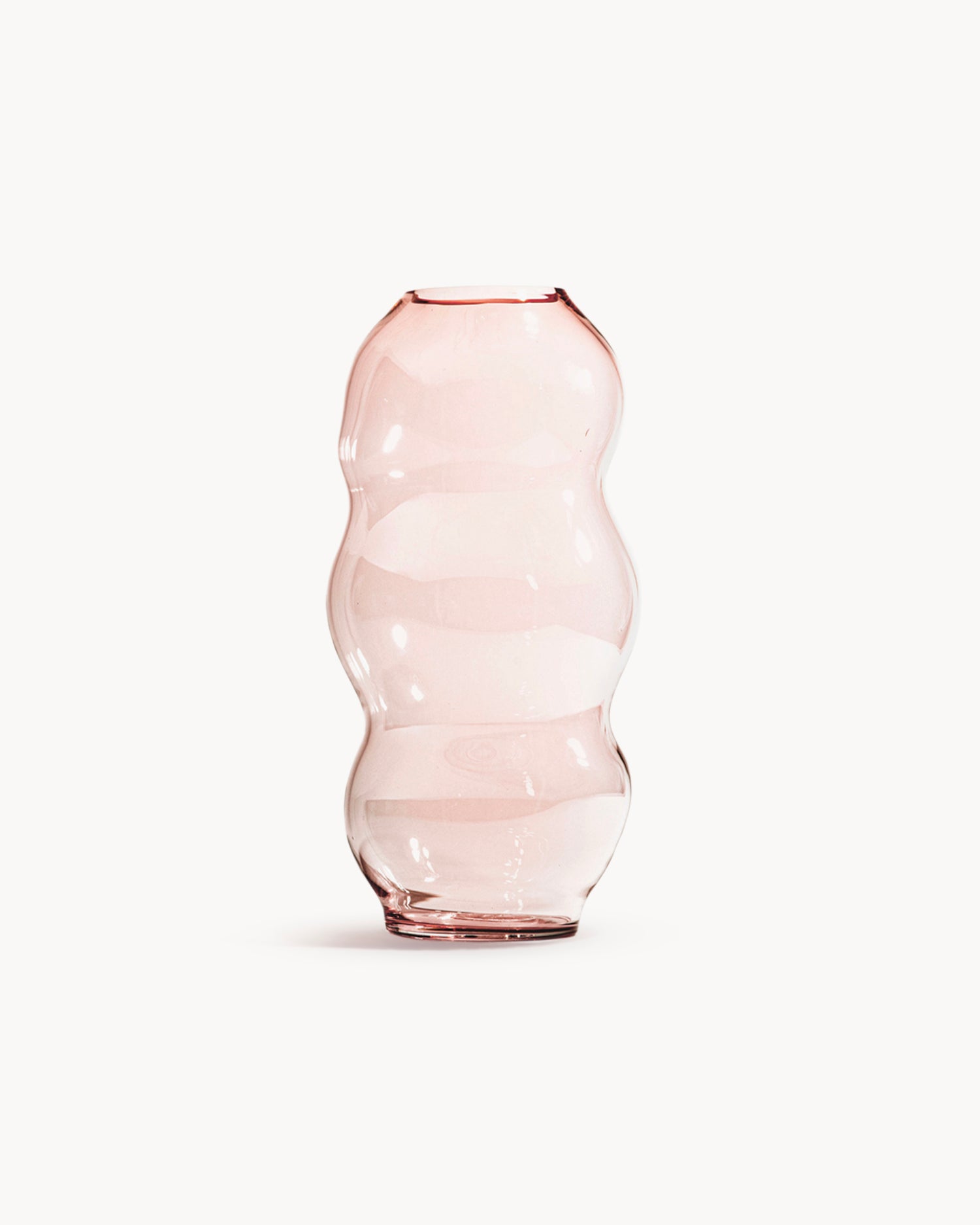 Vaso in cristallo realizzato a mano Muse