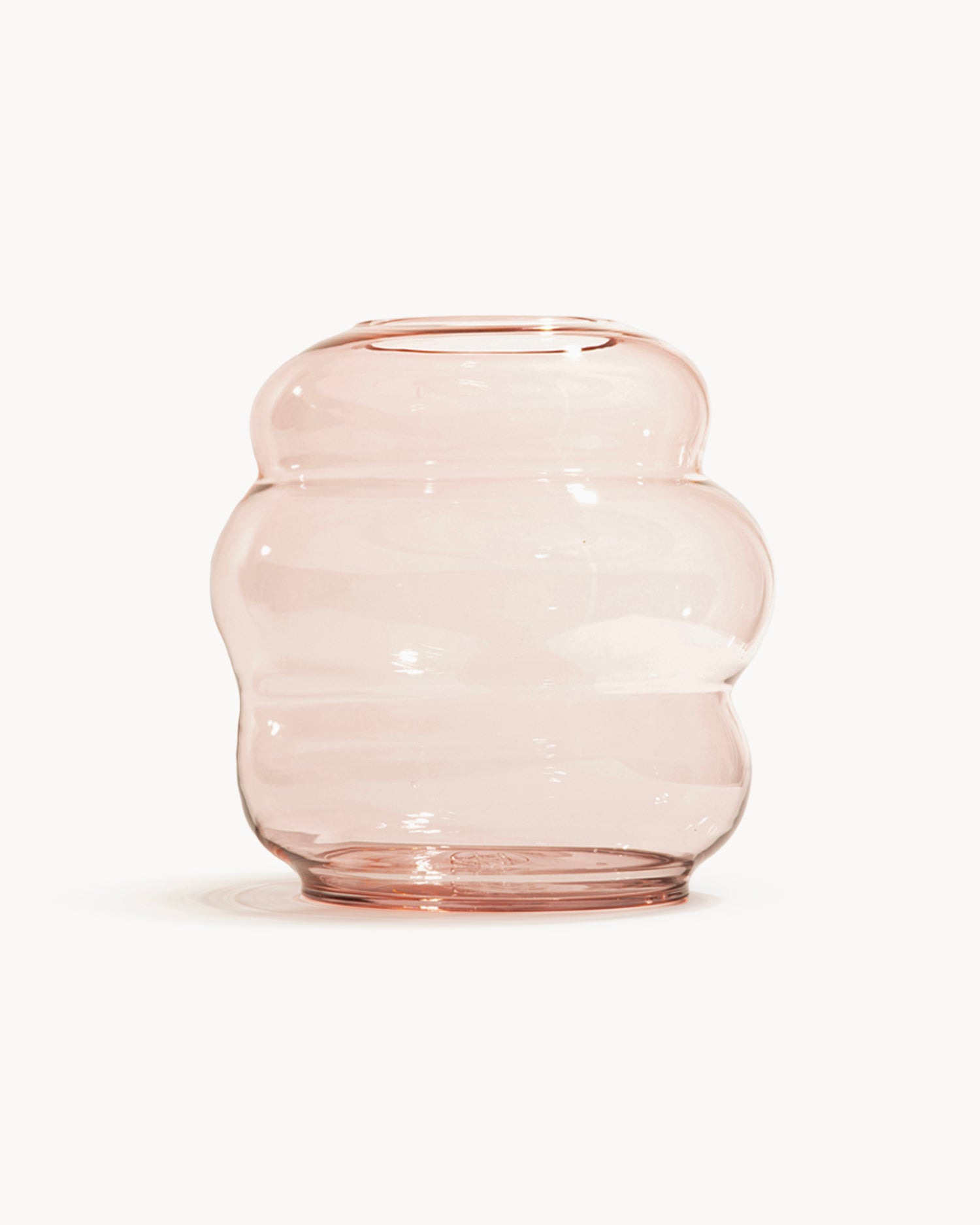 Vaso in cristallo realizzato a mano Muse