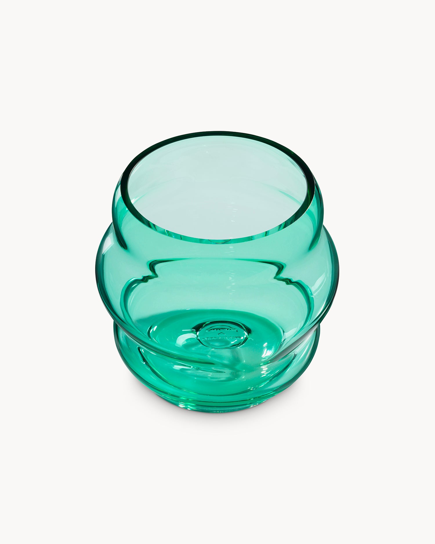 Vaso in cristallo realizzato a mano Muse