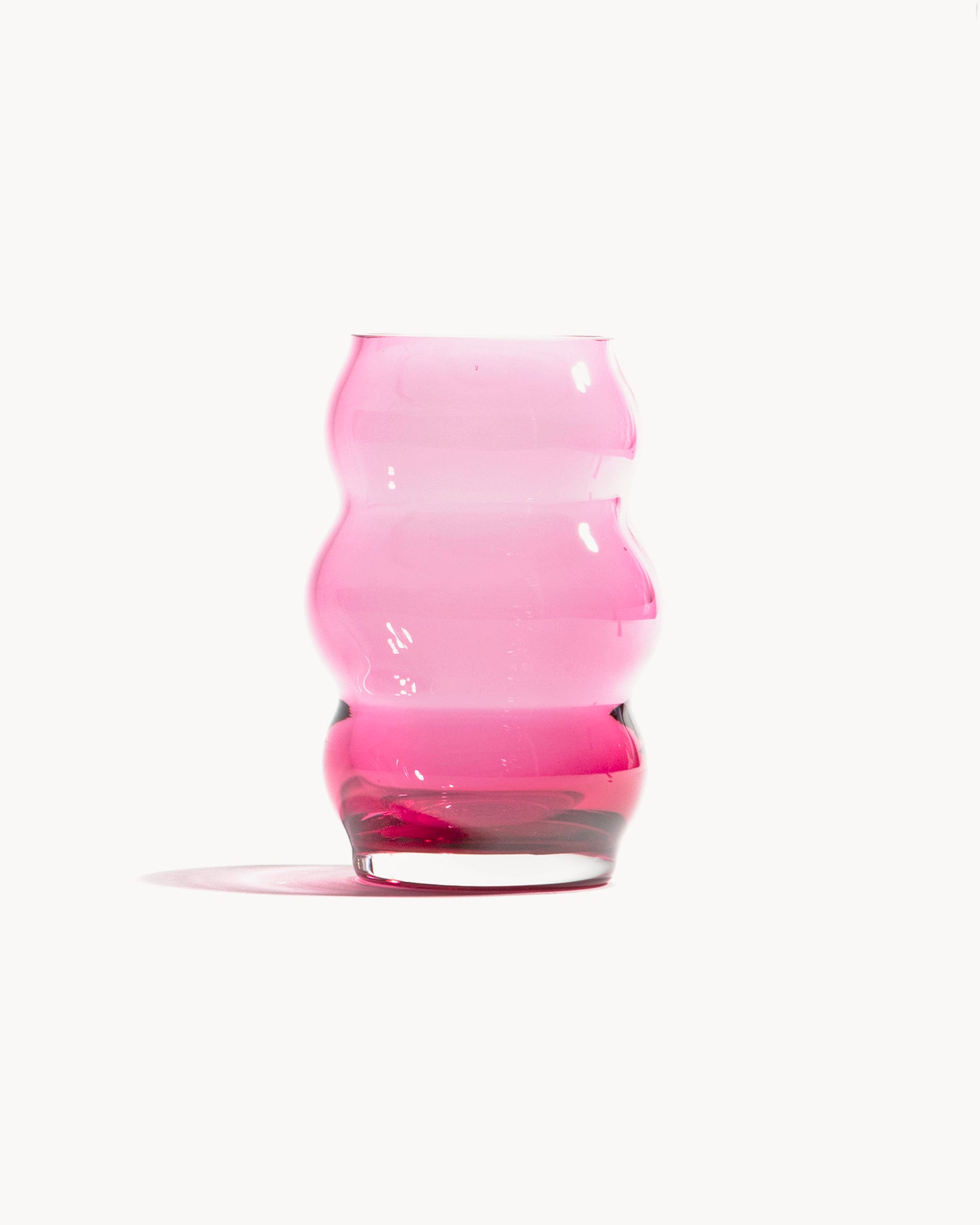Vaso in cristallo realizzato a mano Muse