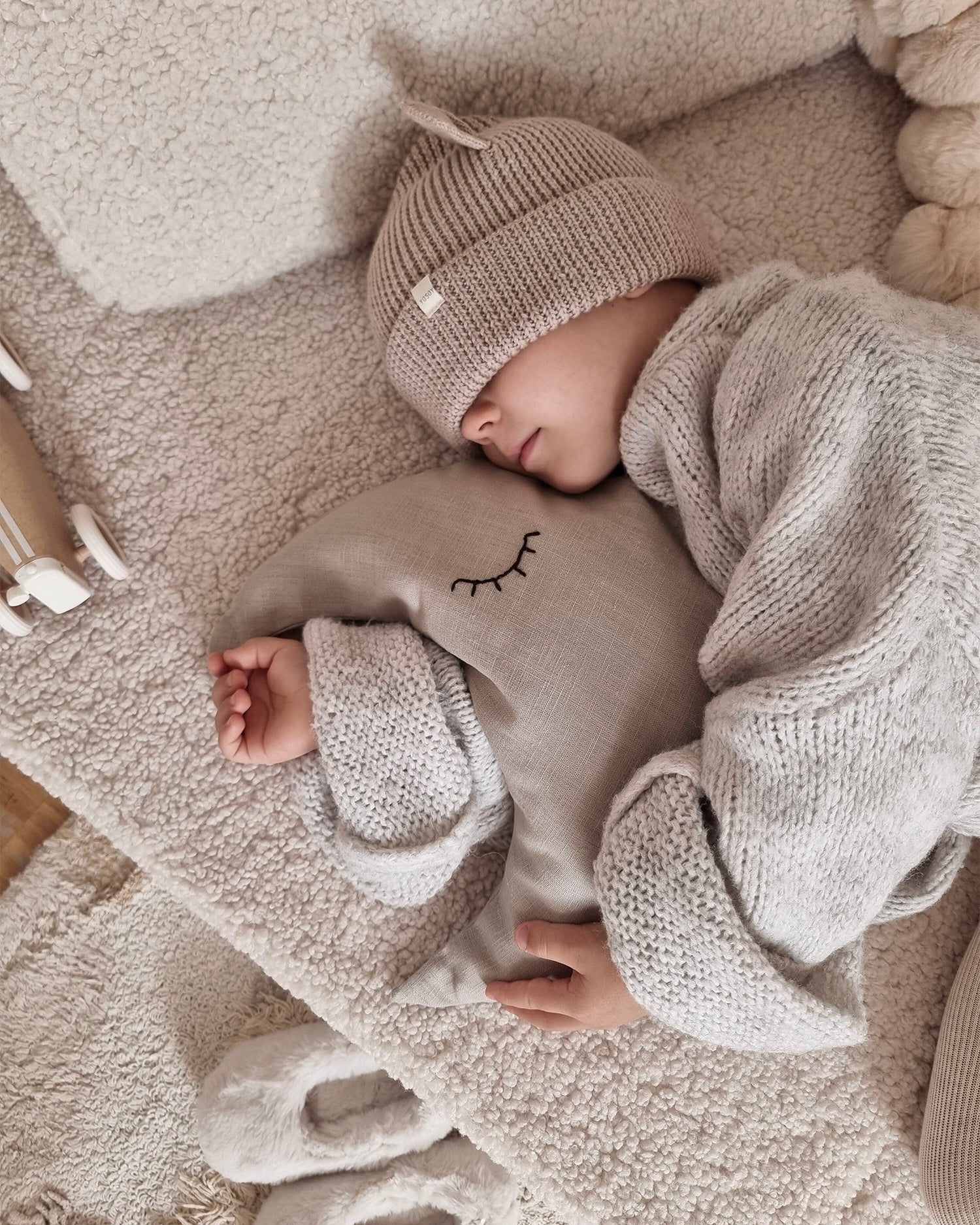 Divano modulare per bambini in teddy