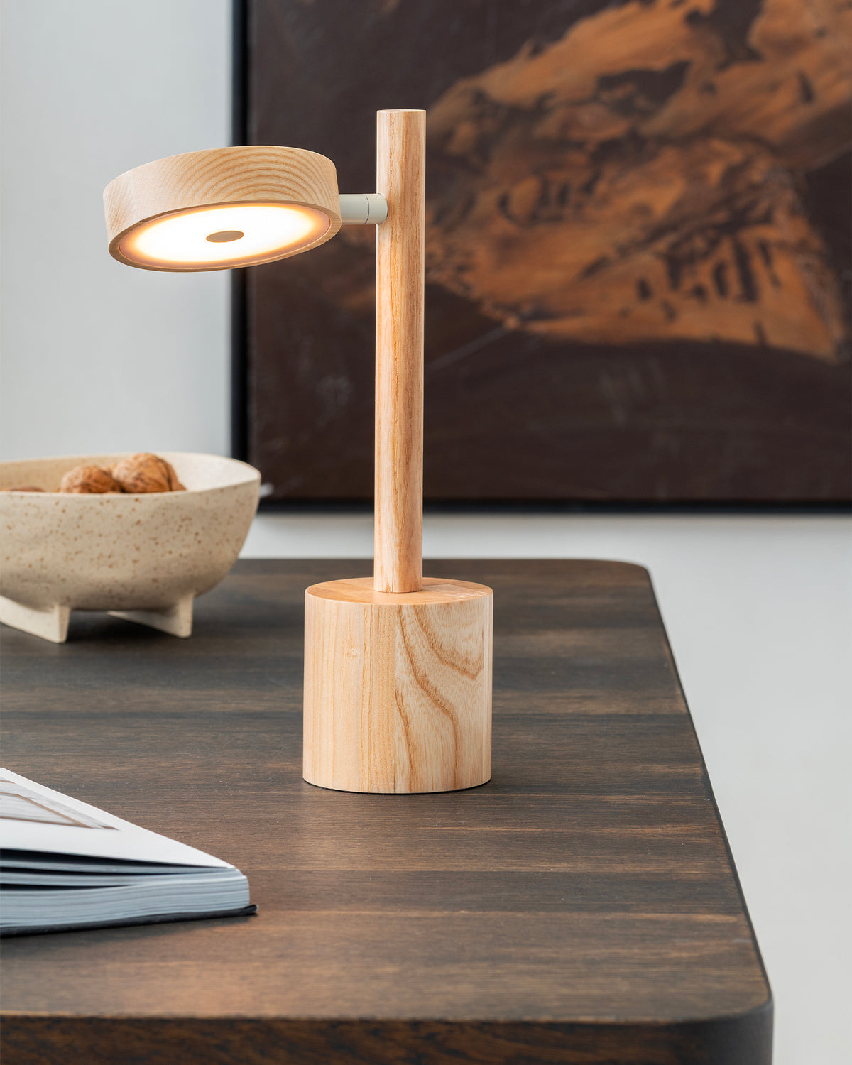 Lampada da tavolo in legno di frassino Okinawa