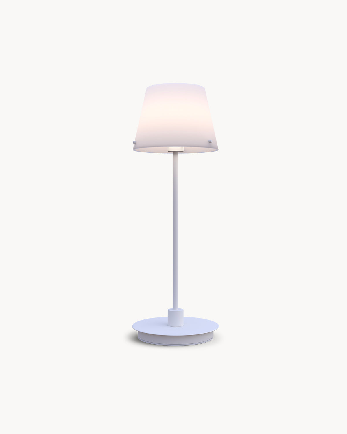 Lampada da tavolo in metallo e vetro opalino Gil