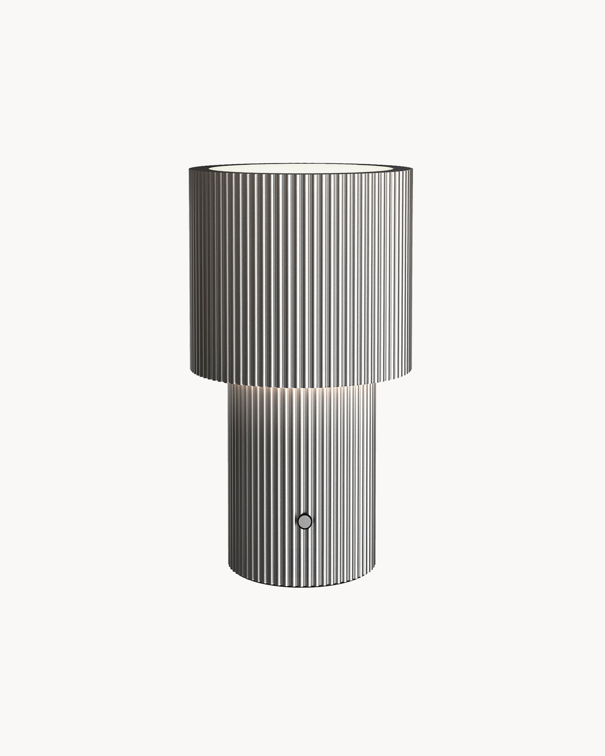 Lampada da tavolo portatile ricaricabile in alluminio Iluma