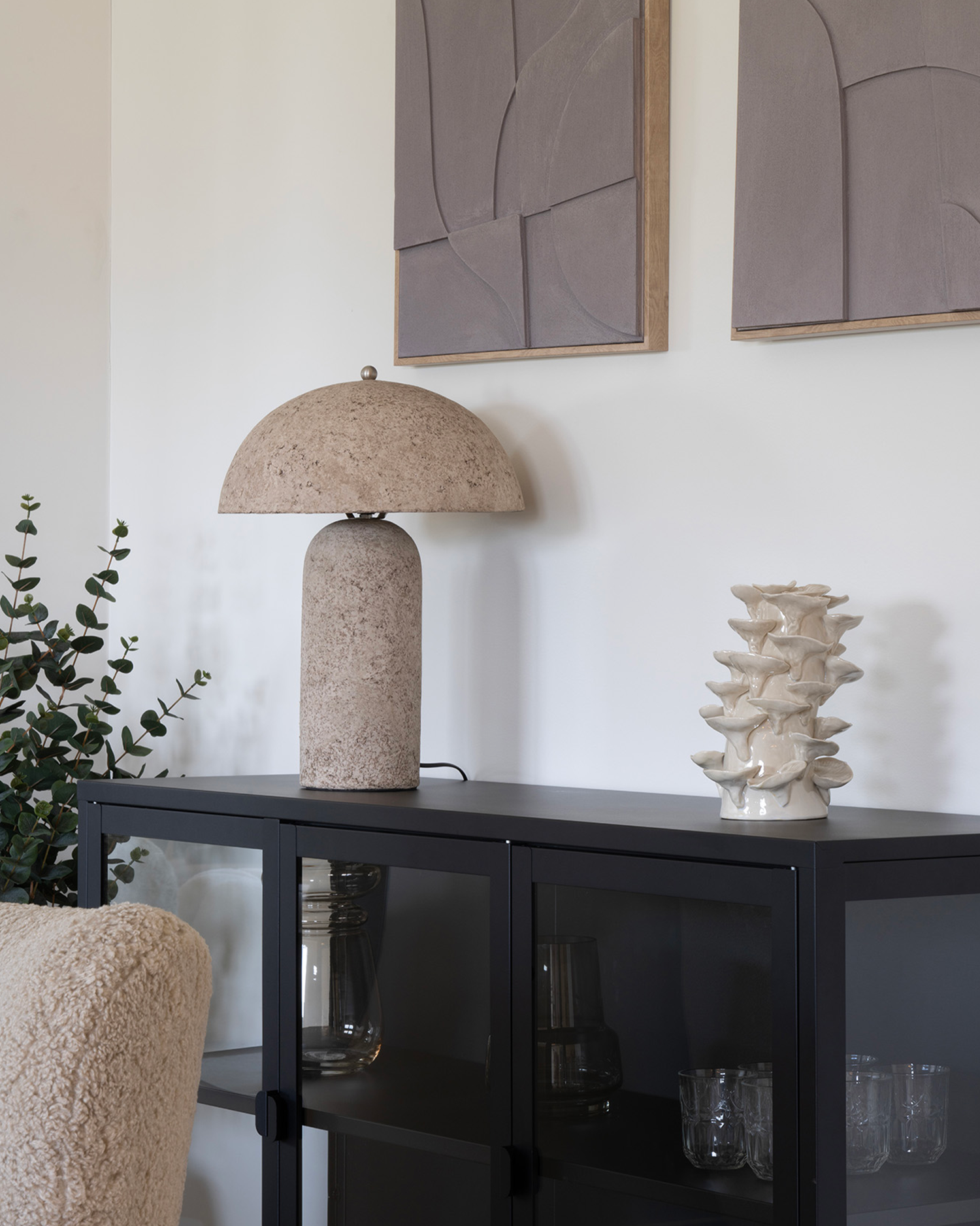 Lampada da tavolo in cartapesta Astley