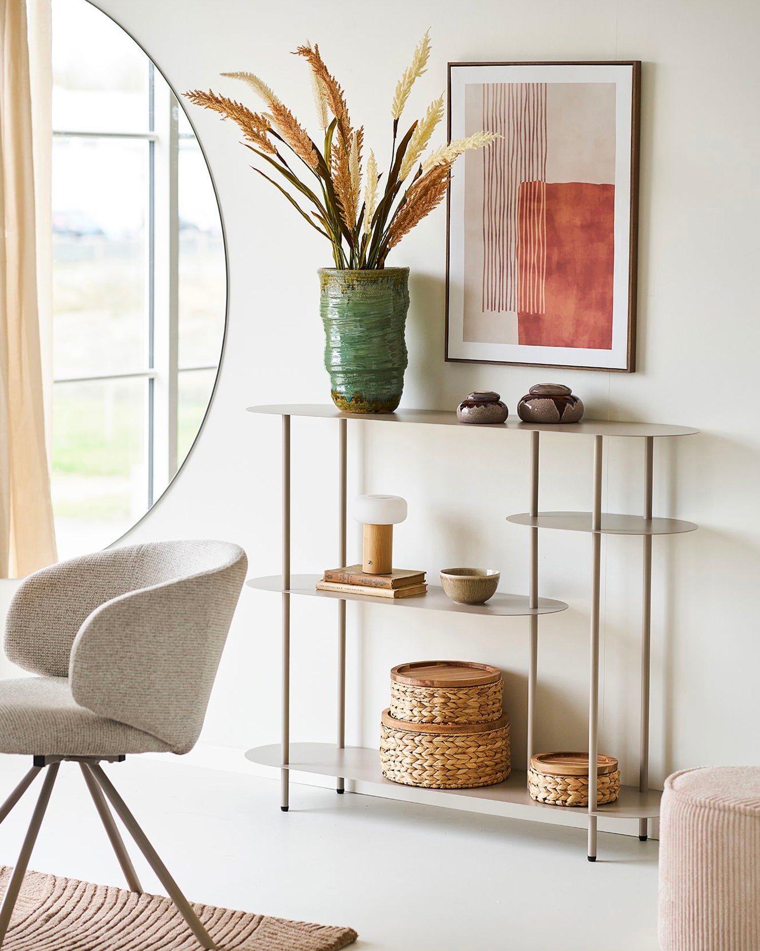 Scaffale basso da parete in metallo Rieti