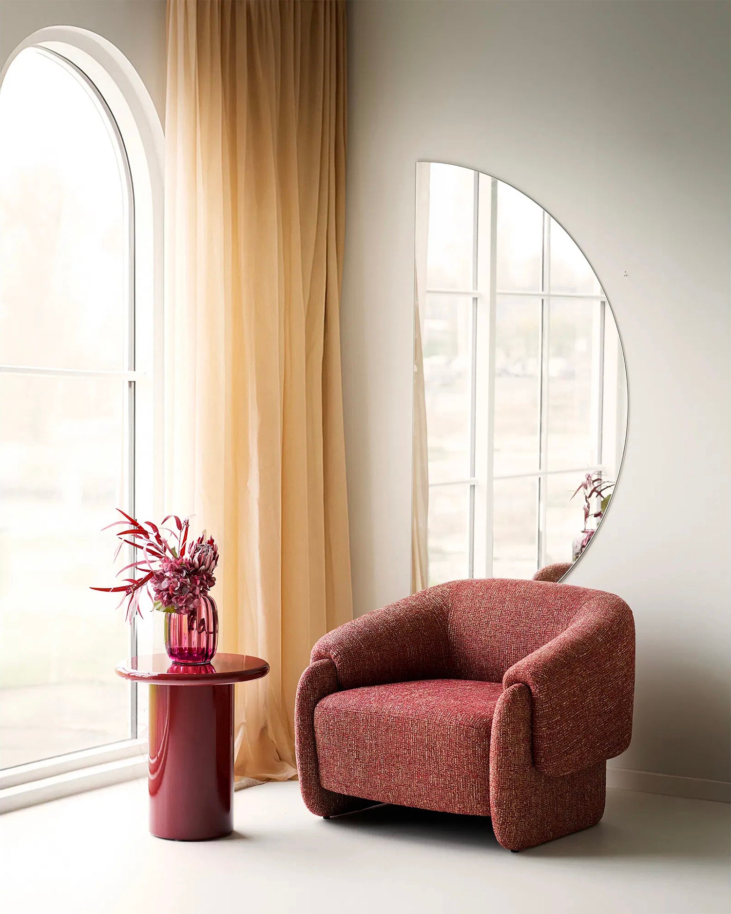 Tavolino laterale con finitura lucida Otago