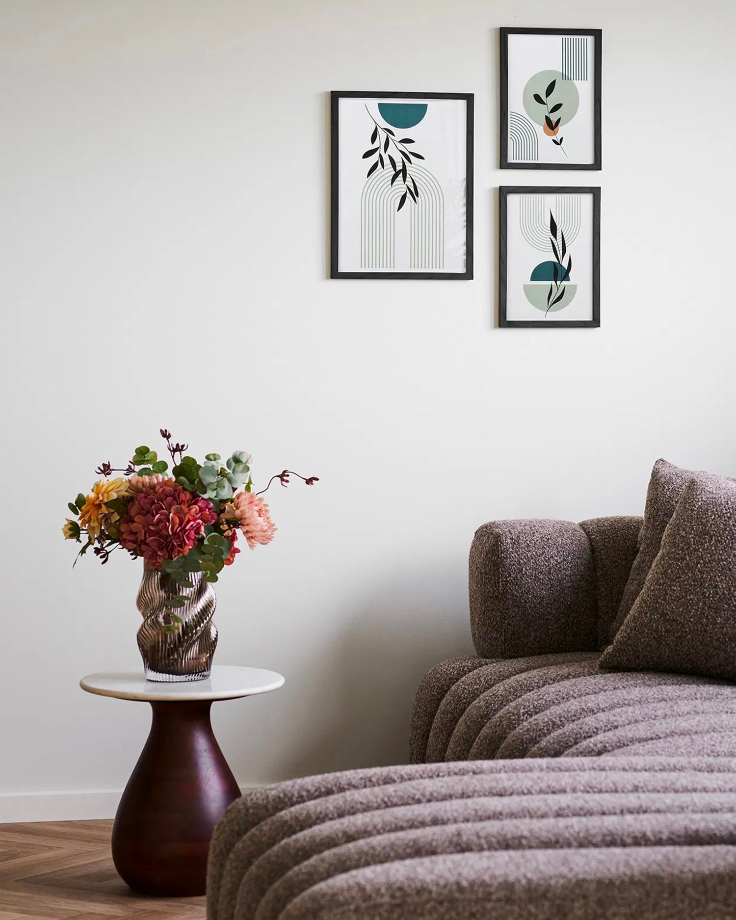 Vaso in vetro fumè soffiato a bocca Sandi