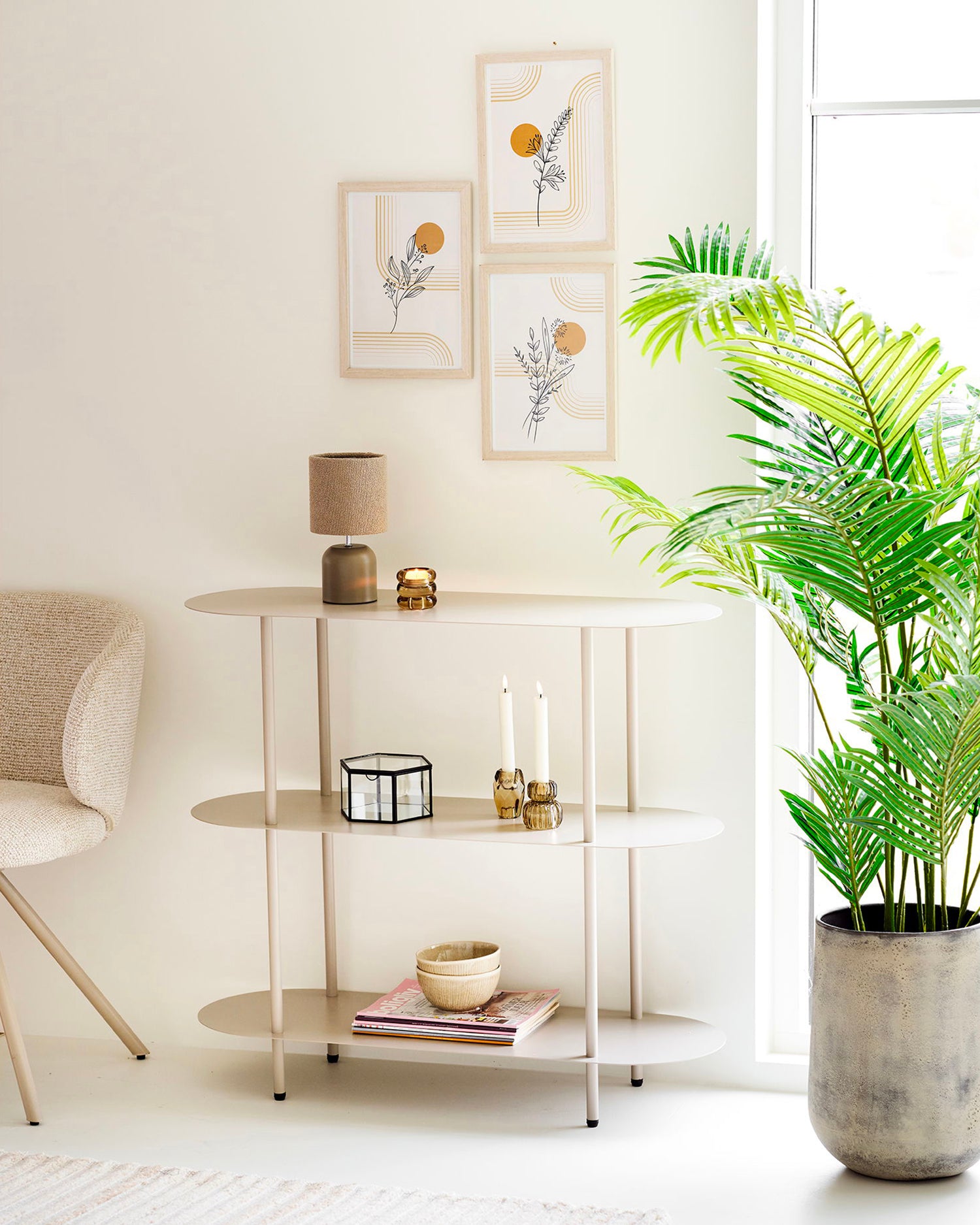 Scaffale basso da parete in metallo Rieti