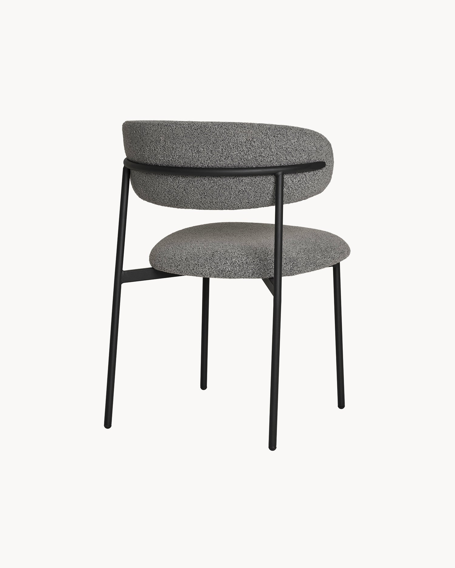 Set 2 sedie da pranzo in bouclè Mira