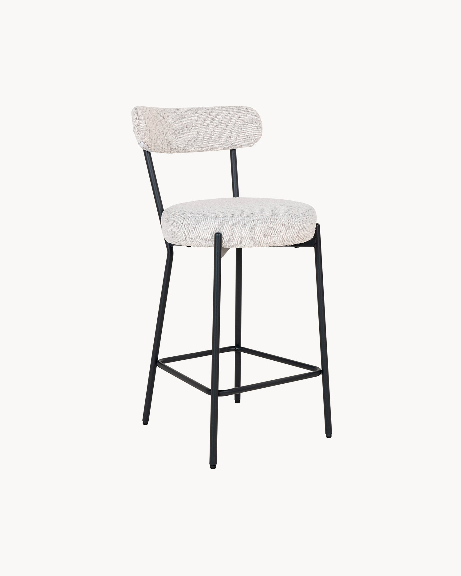 Set 2 sgabelli da cucina in bouclè Badalona