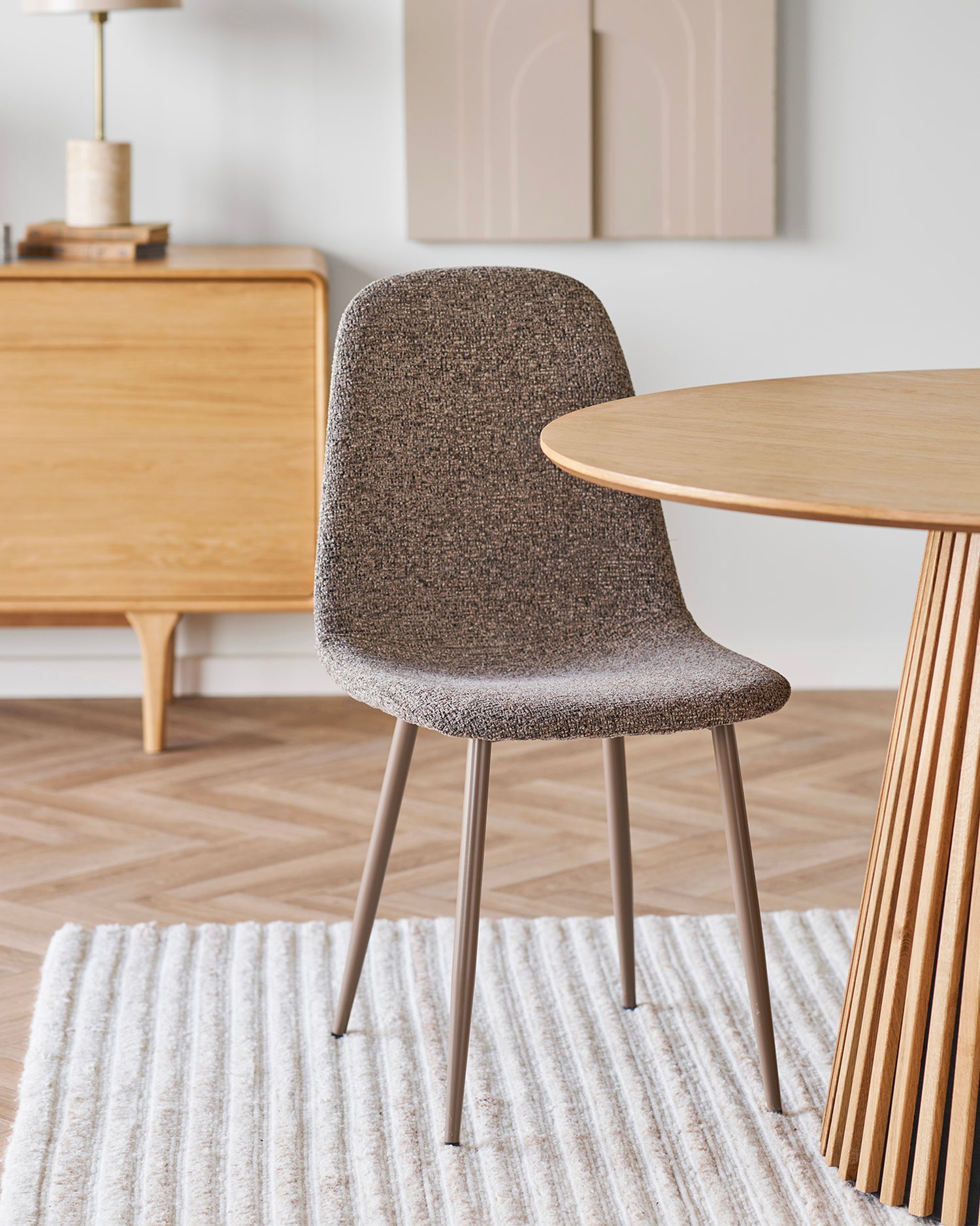 Set 2 sedie da pranzo in bouclé Stockholm