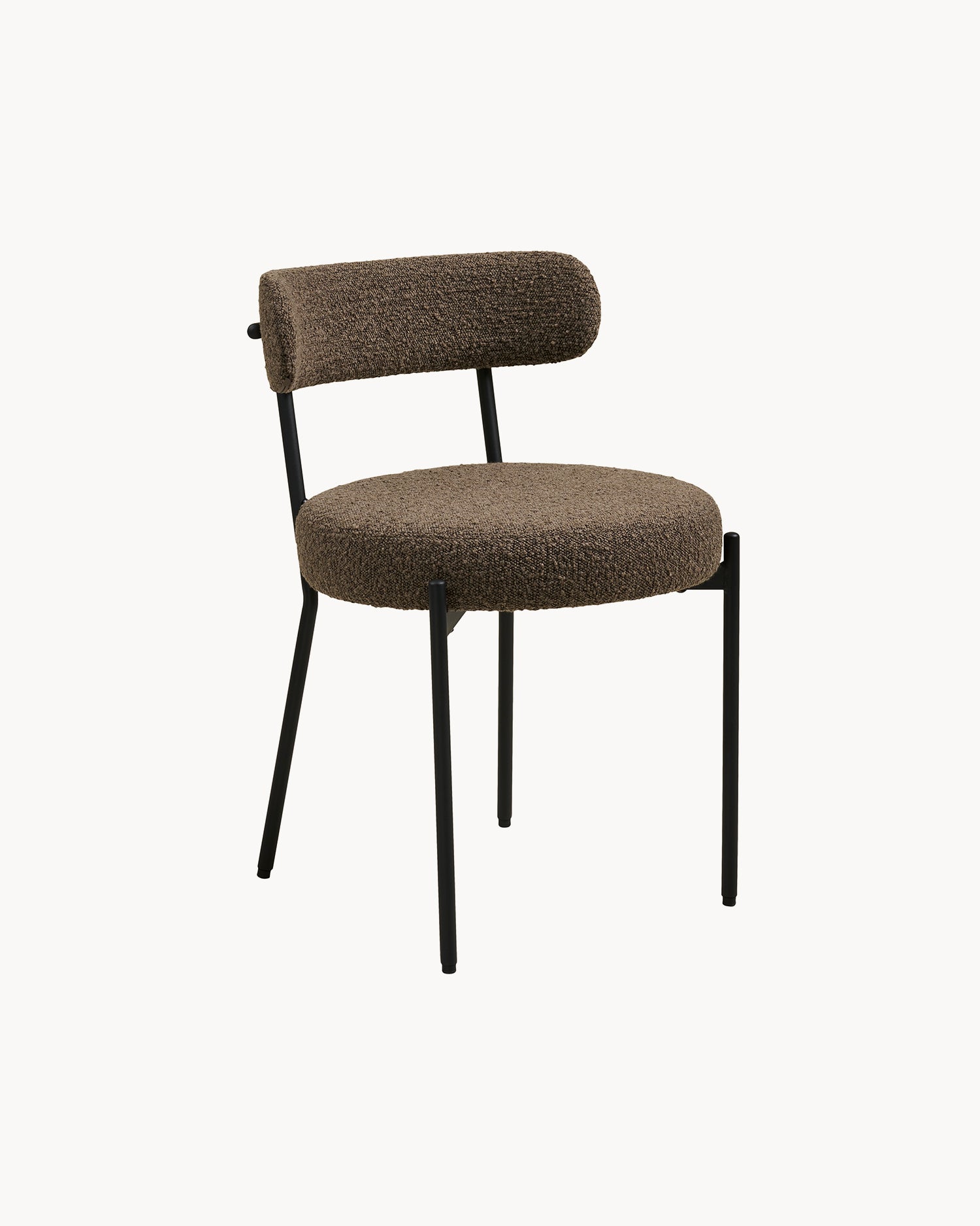 Set 2 sedie da pranzo in bouclè Badalona