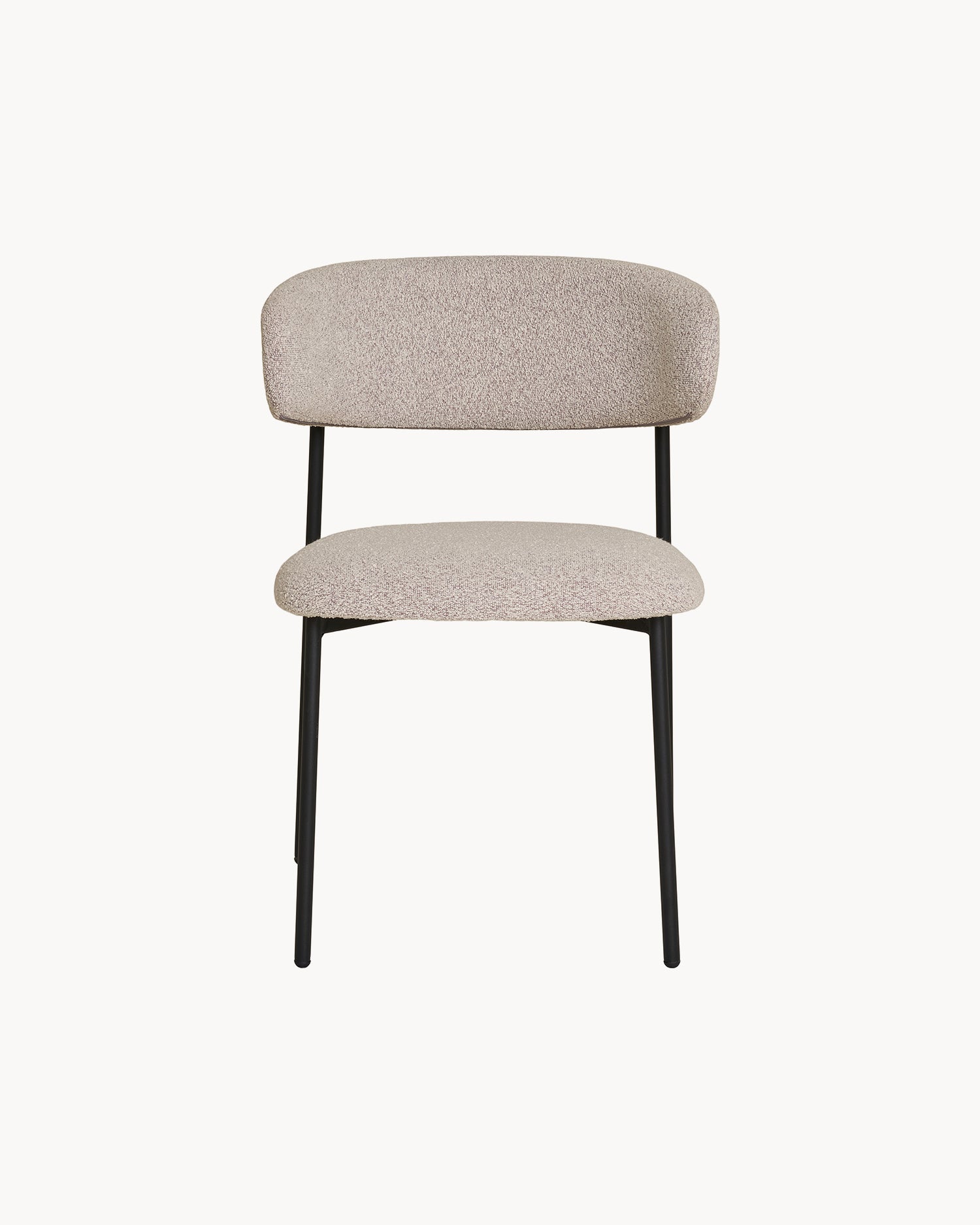 Set 2 sedie da pranzo in bouclè Mira