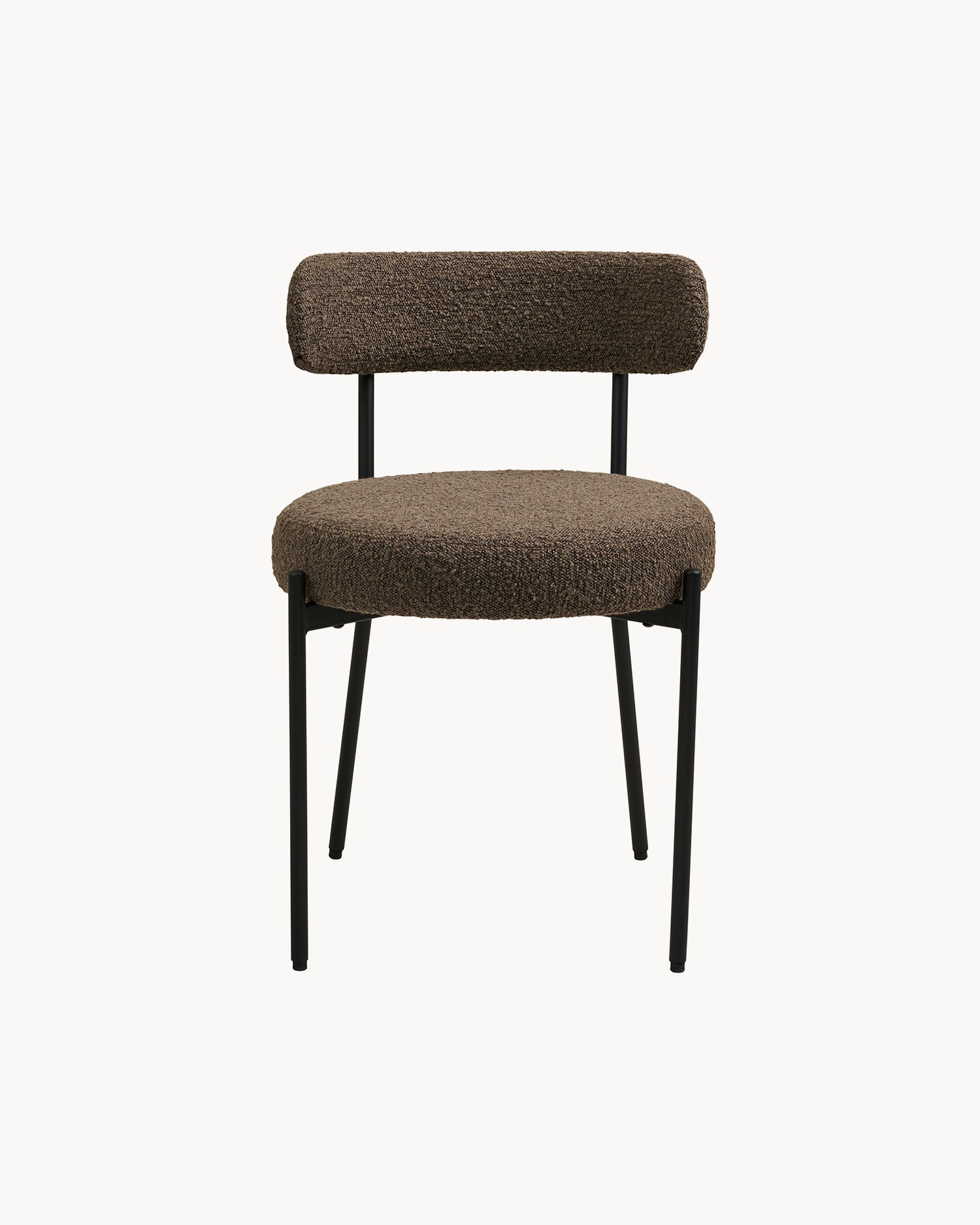 Set 2 sedie da pranzo in bouclè Badalona