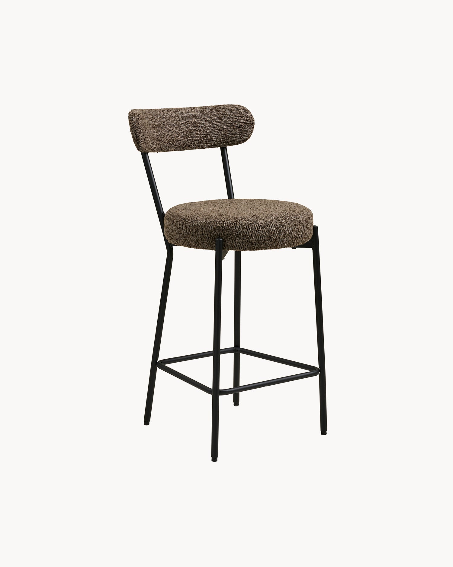 Set 2 sgabelli da cucina in bouclè Badalona