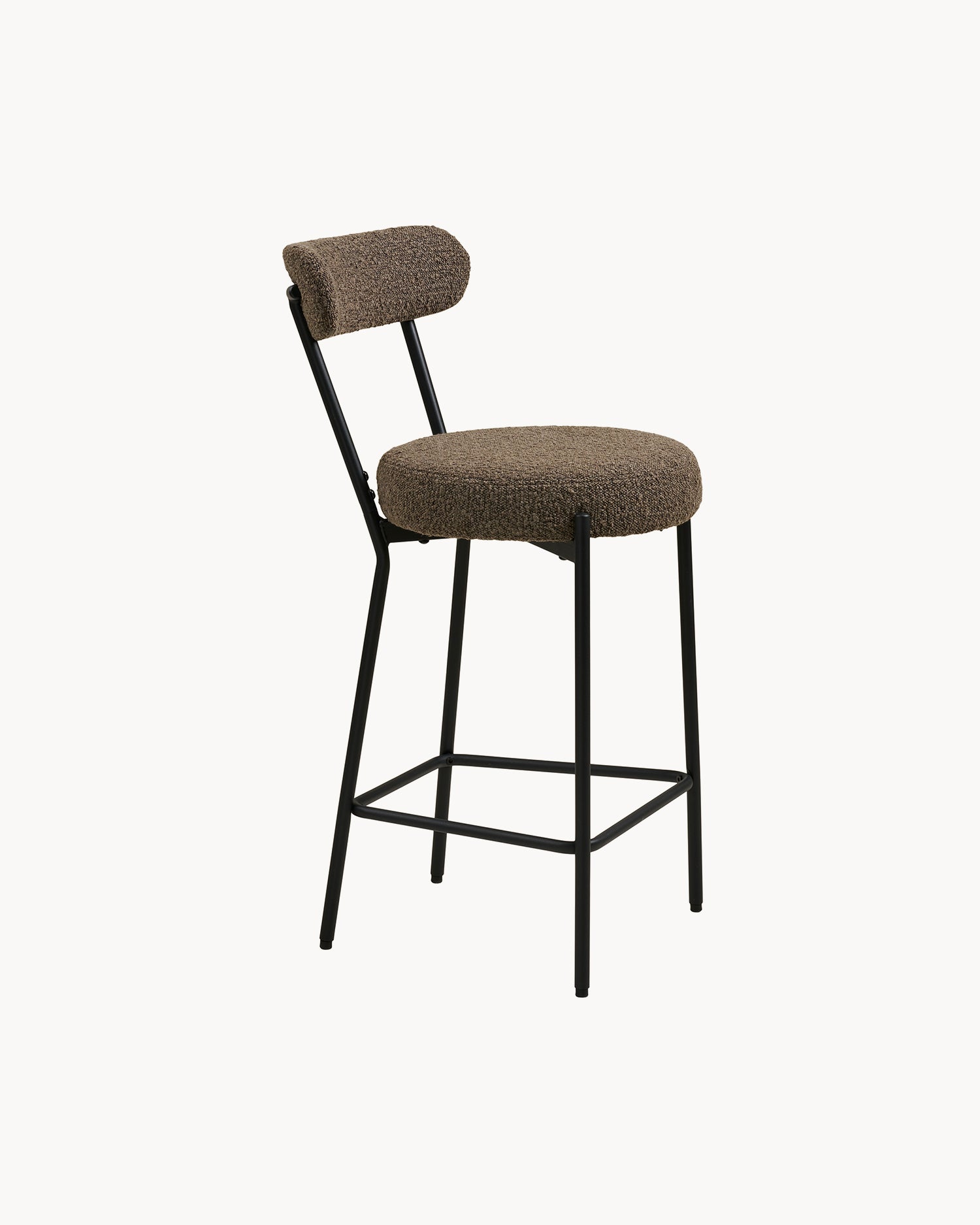 Set 2 sgabelli da cucina in bouclè Badalona