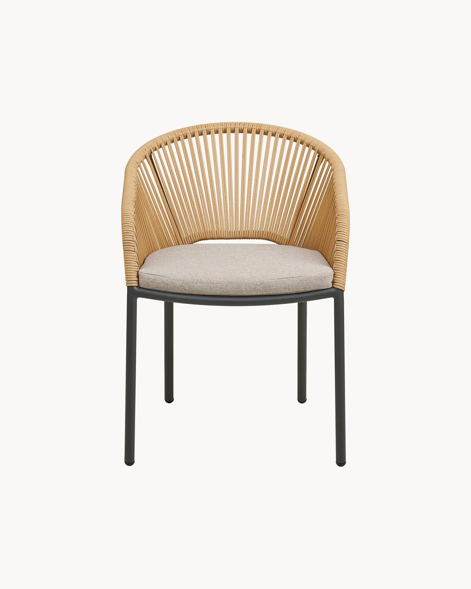 Set 2 sedie da esterno con cuscino Novella