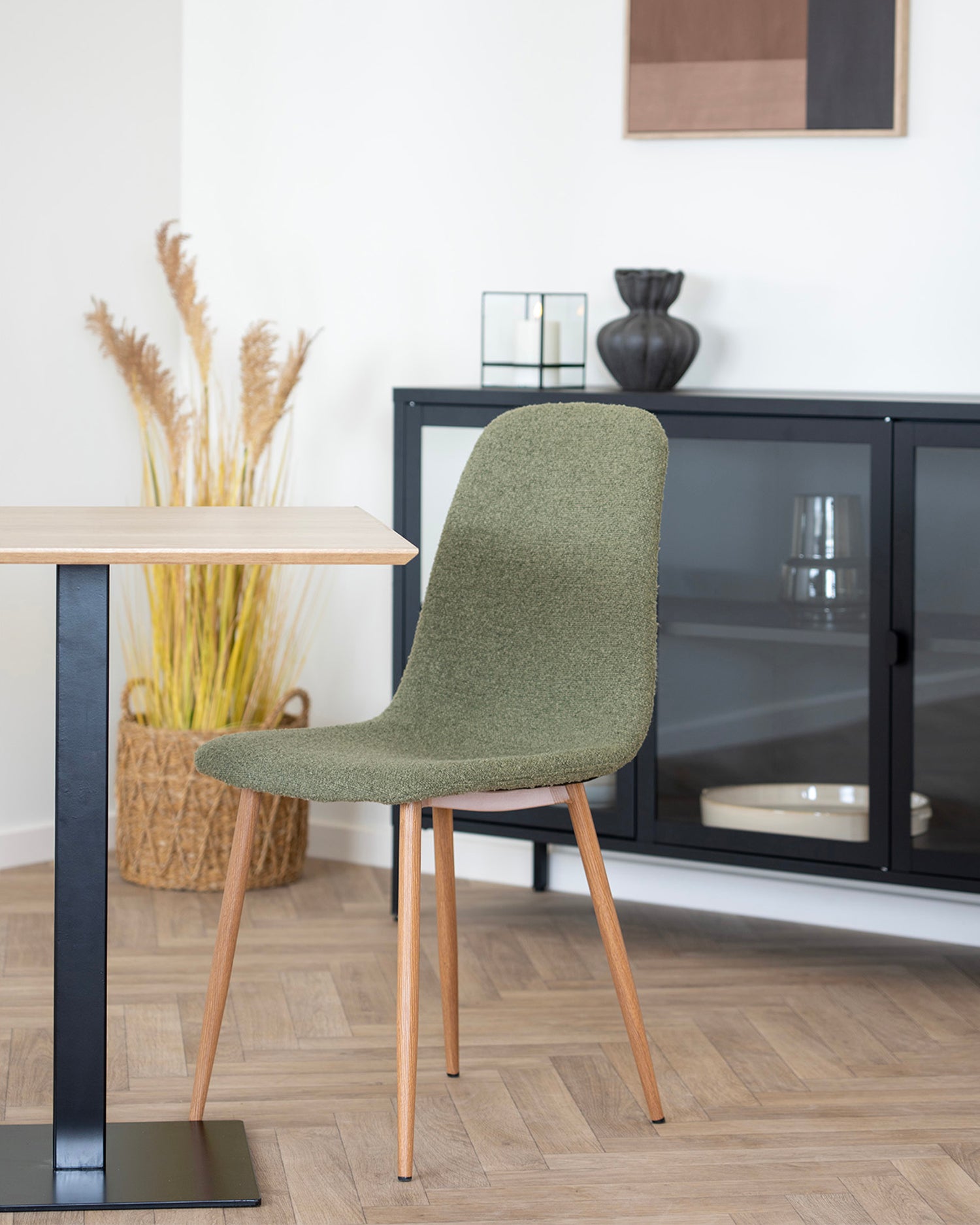 Set 2 sedie da pranzo in bouclé Stockholm