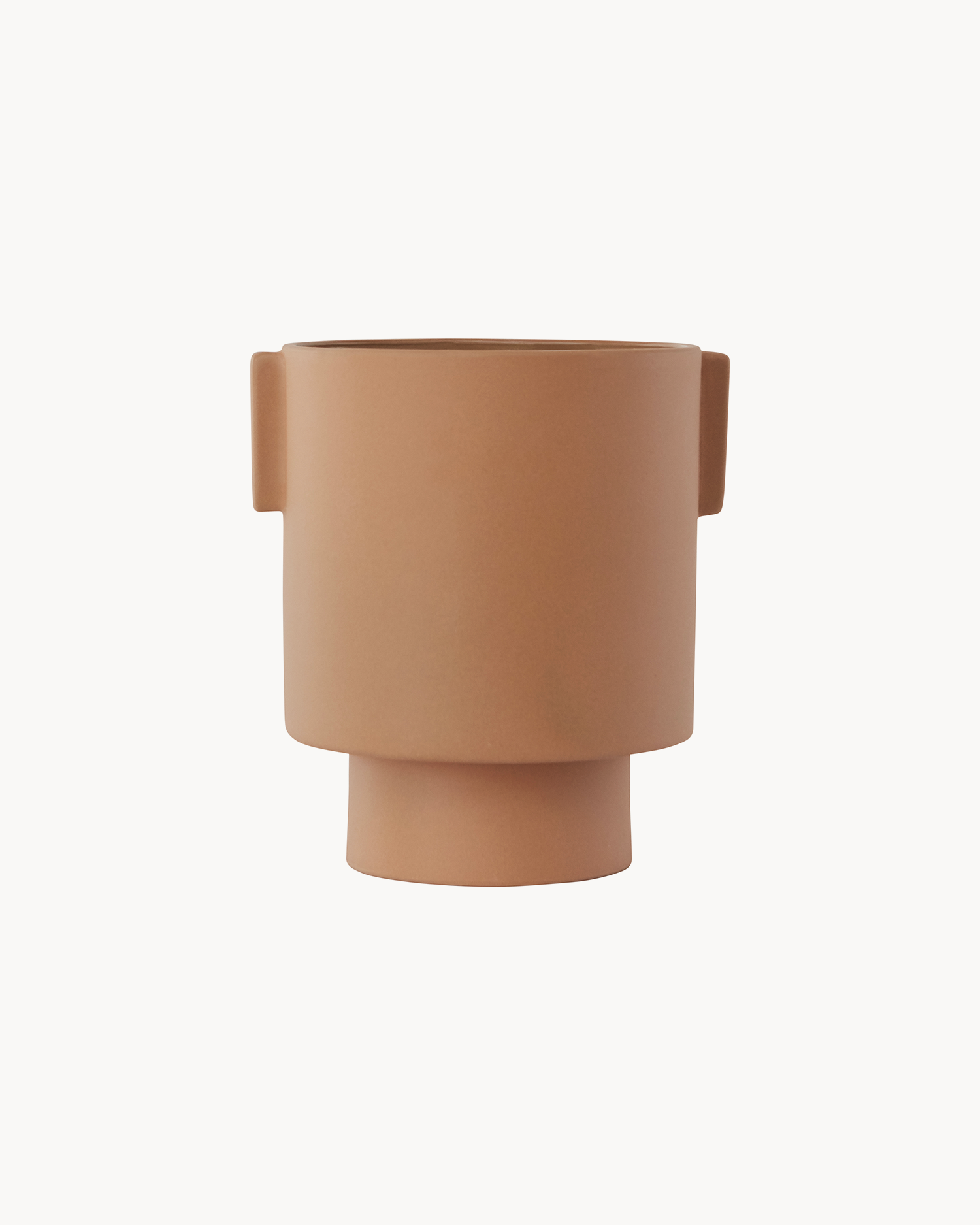 Portavaso in ceramica fatto a mano Inka Kana medio, terracotta