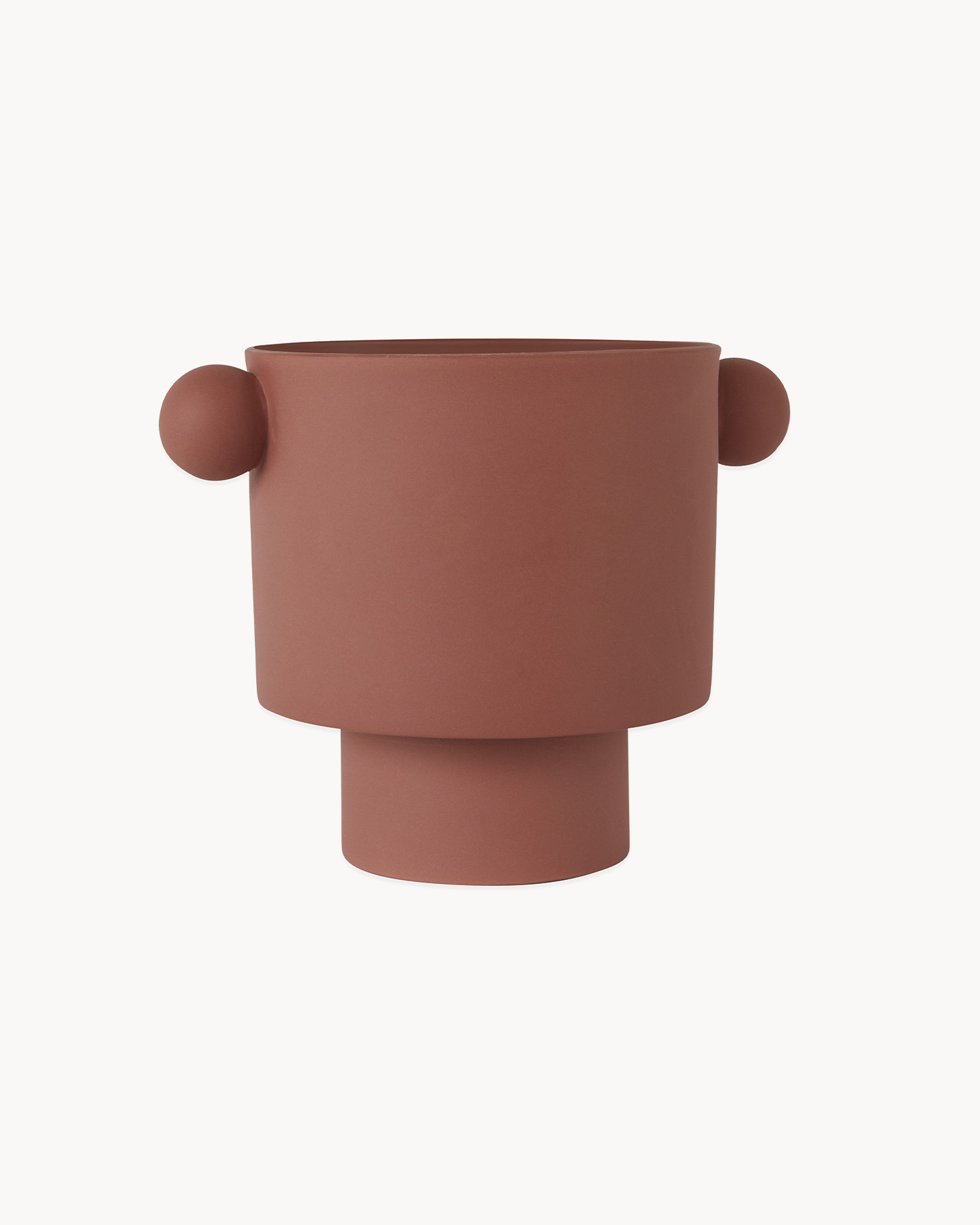 Portavaso in ceramica fatto a mano Inka Kana, mattone