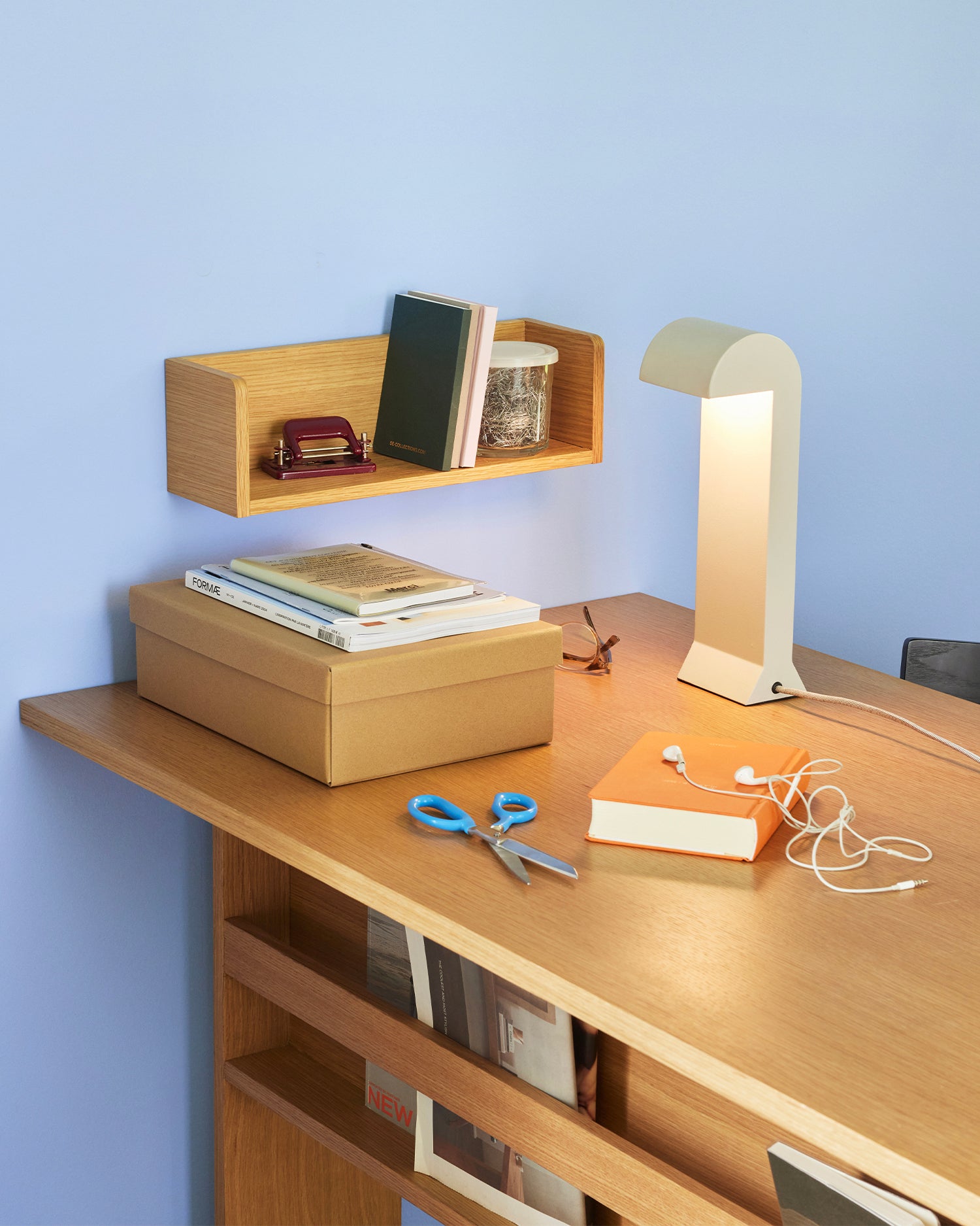 Lampada da tavolo Soothe, grigio chiaro