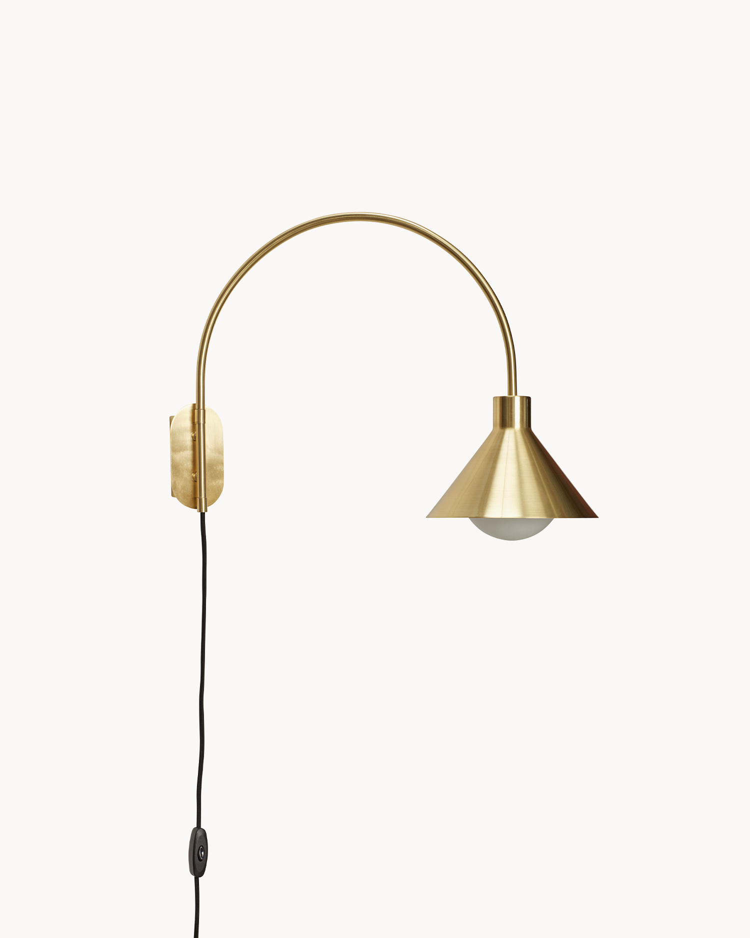Lampada da parete in ottone Pipe