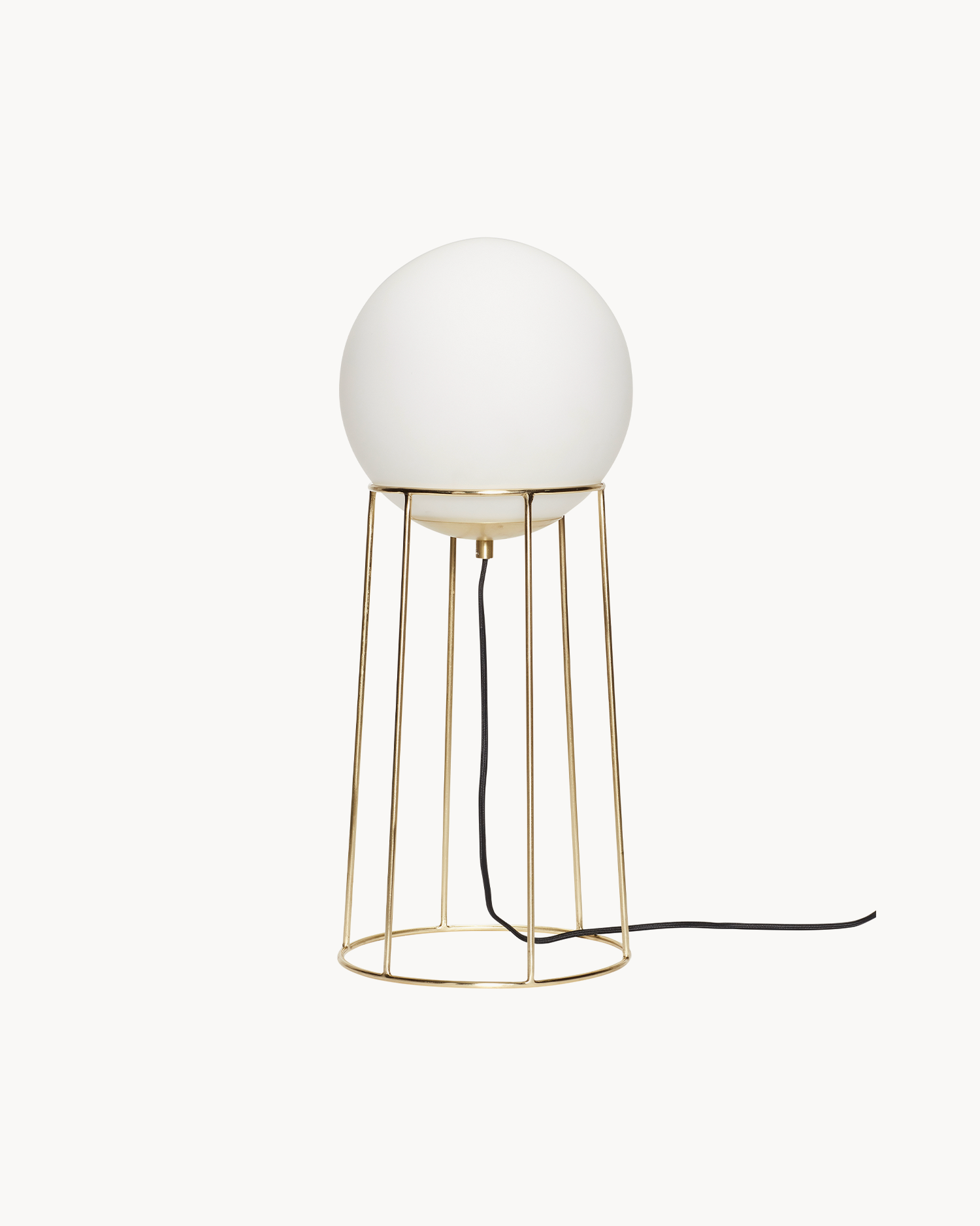 Lampada da terra in ottone e vetro Balance