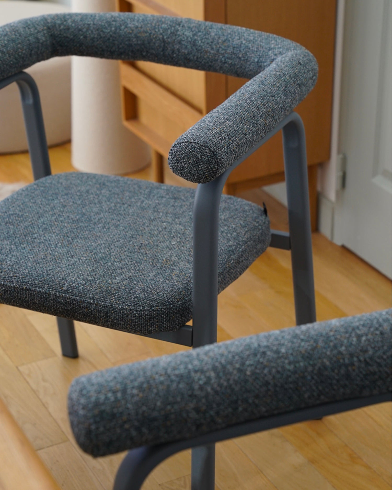 Set 2 sedie da pranzo imbottite Ecto