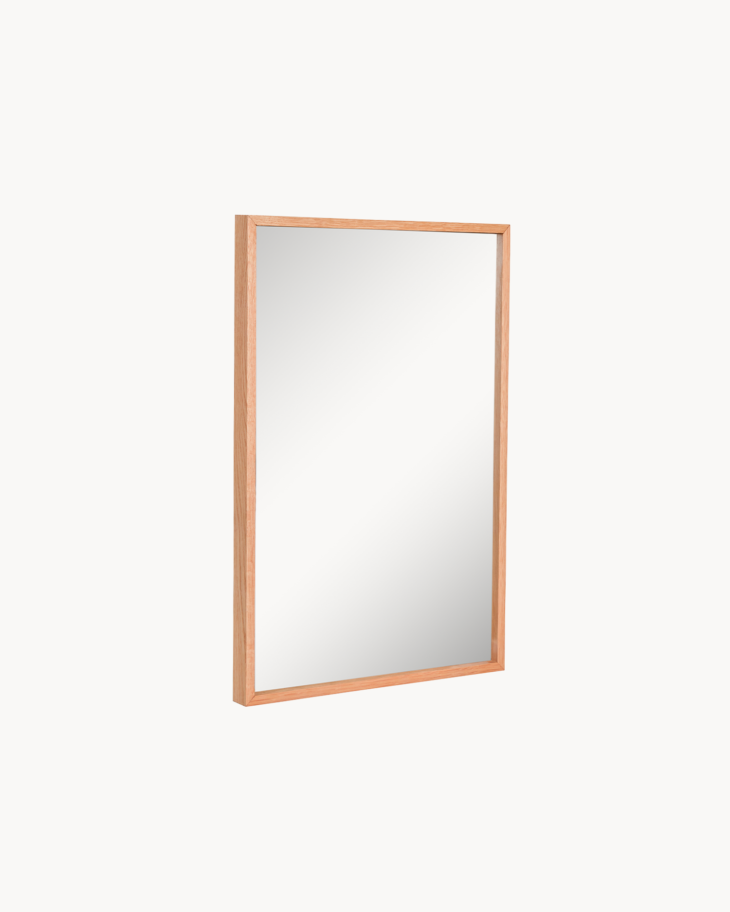 Specchio da parete in legno di quercia Depth