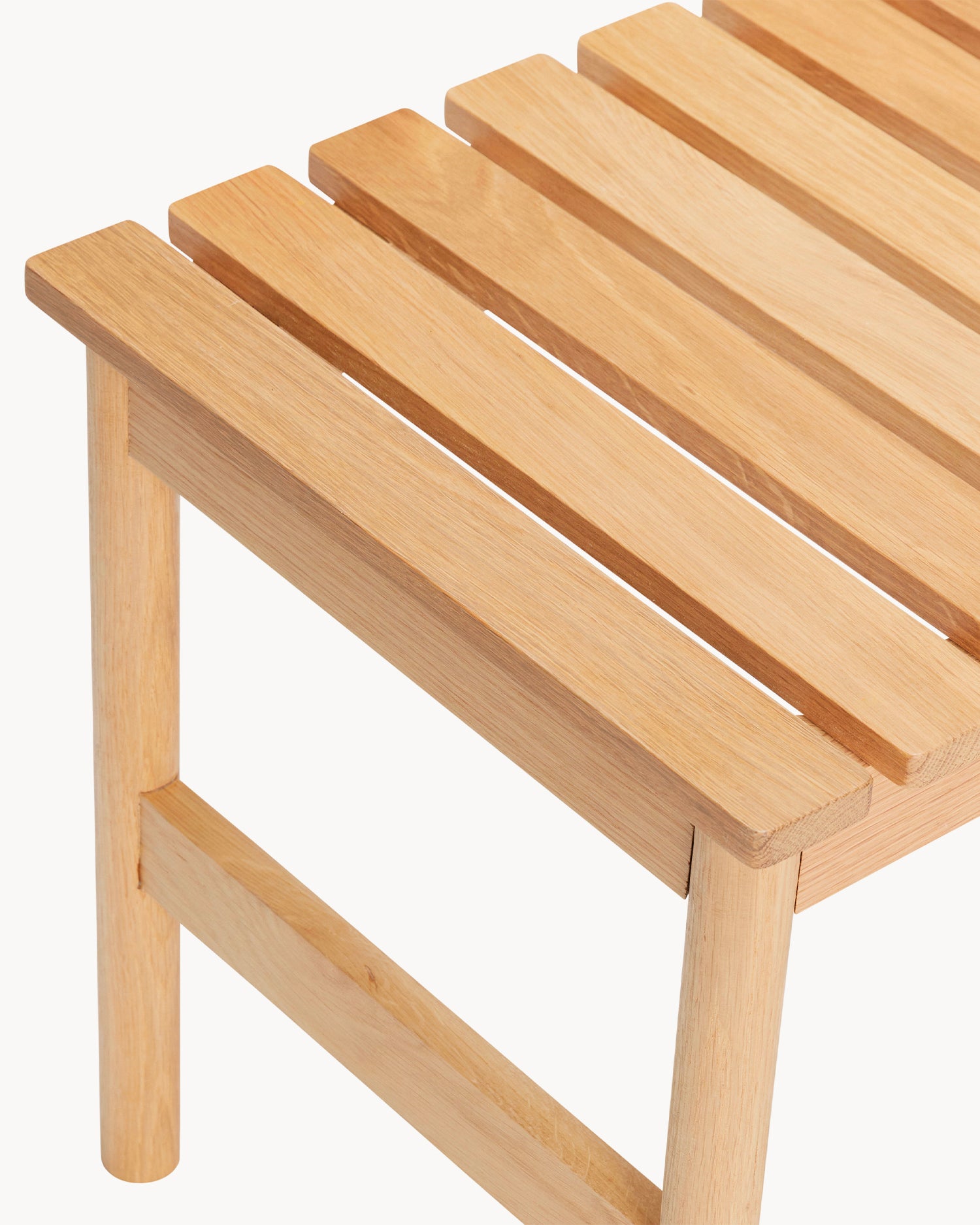 Panca in legno di rovere Row