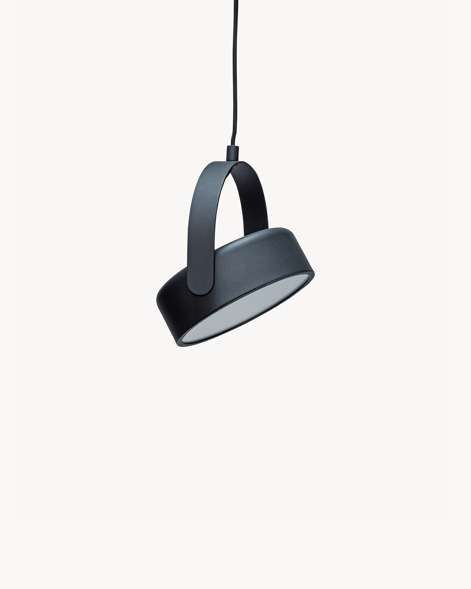 Lampada a sospensione Stage, nera