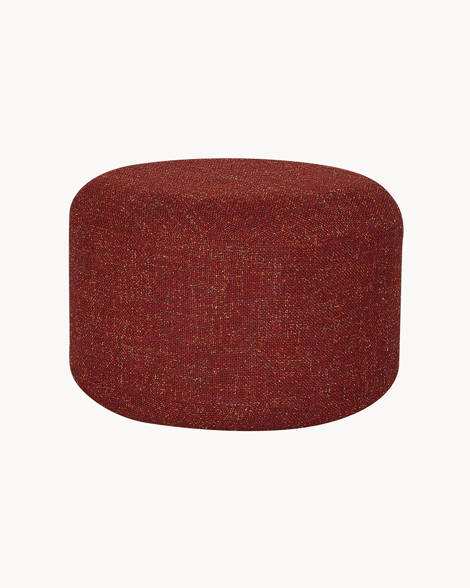 Pouf imbottito Marshmellow, rosso