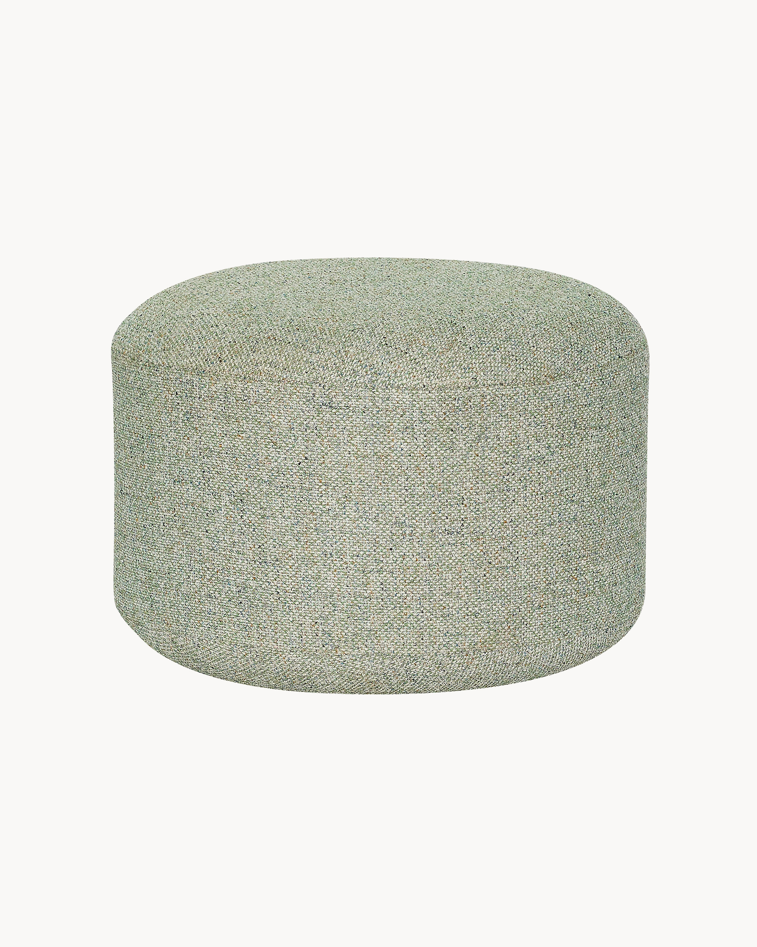 Pouf imbottito Marshmellow, verde chiaro