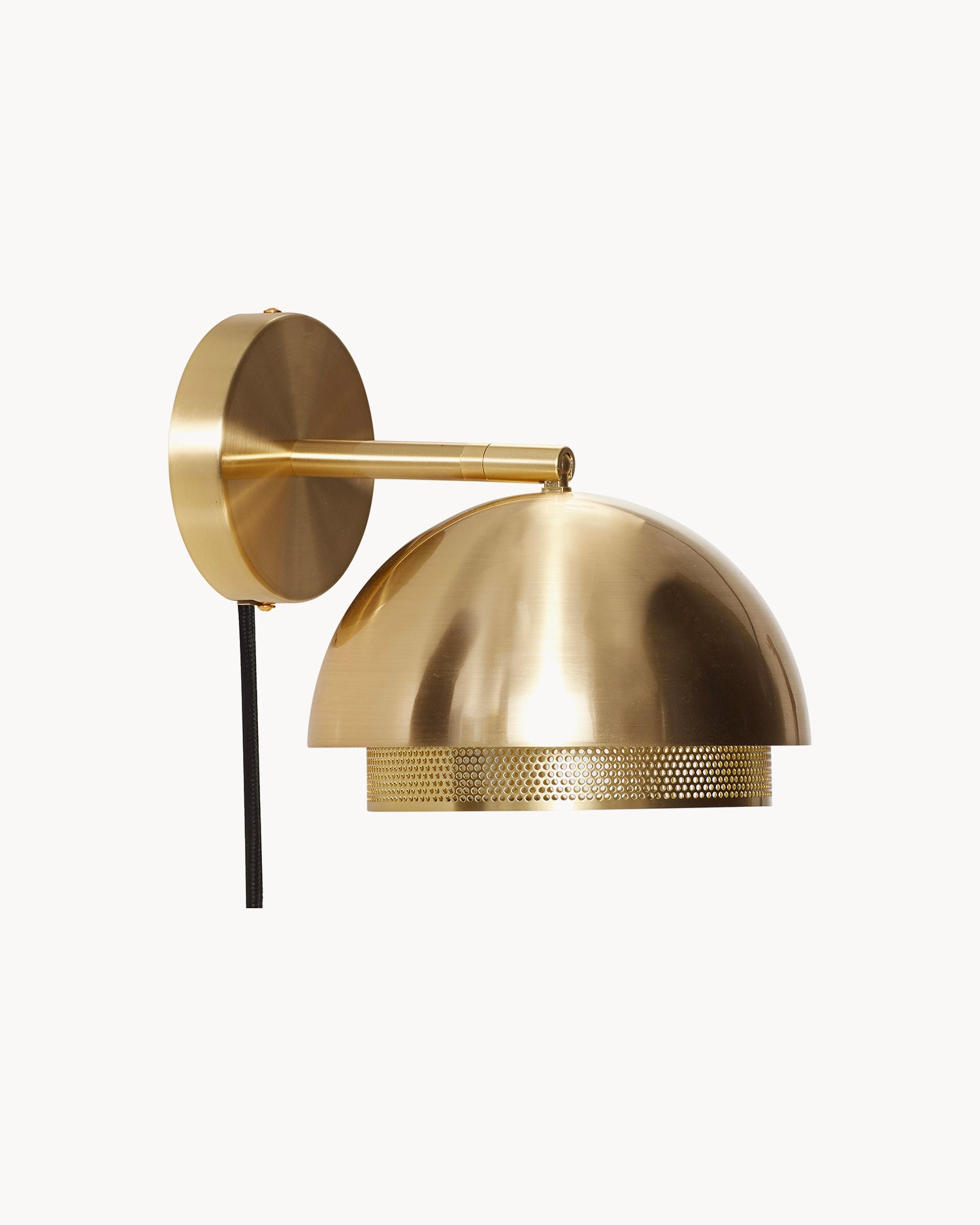 Lampada da parete Edge, ottone