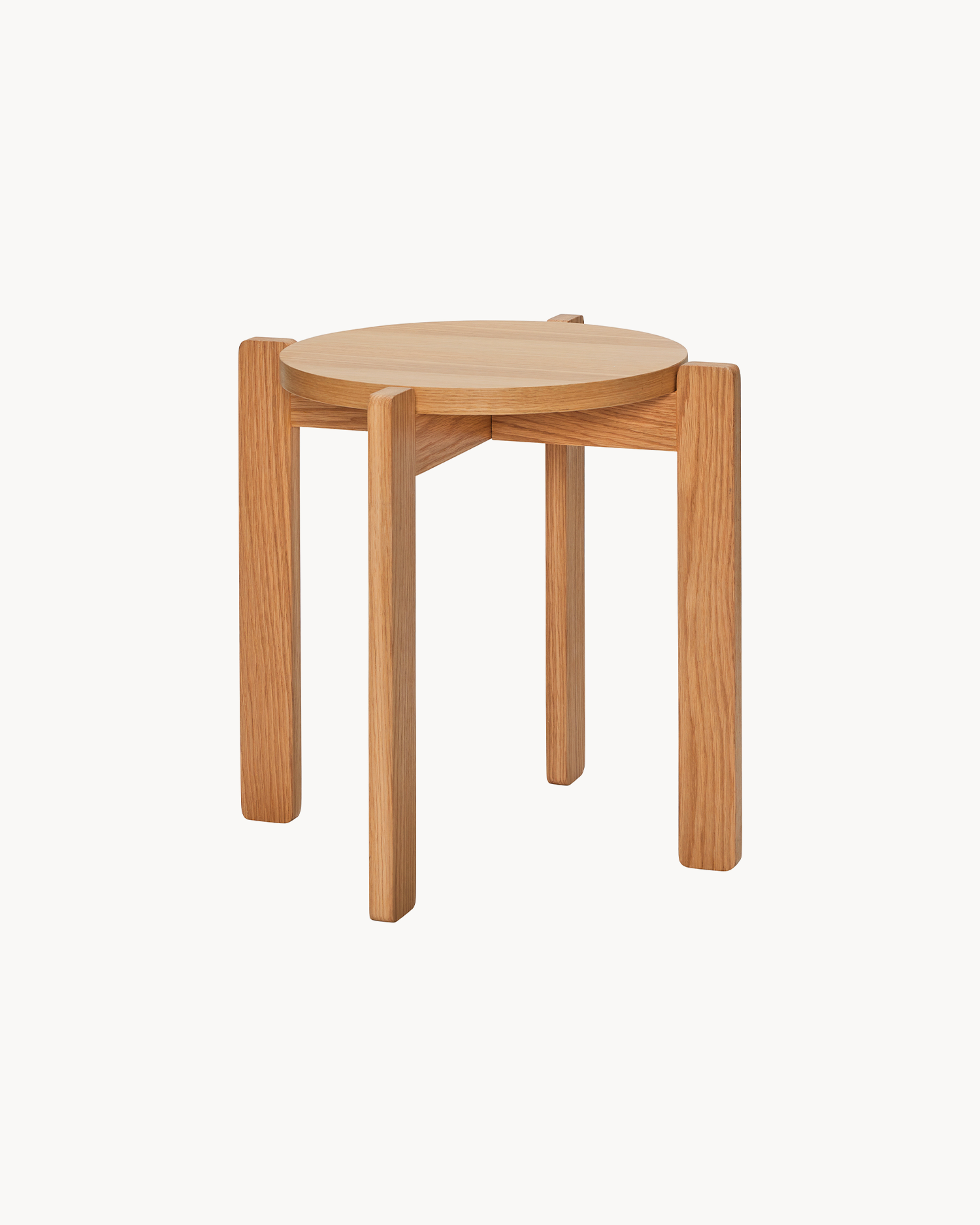 Sgabello in legno di quercia Always