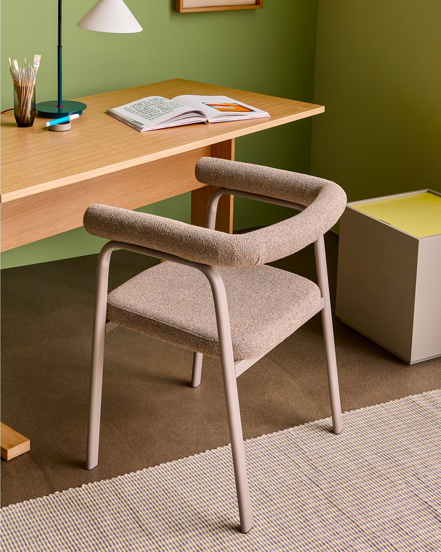 Set 2 sedie da pranzo imbottite Ecto