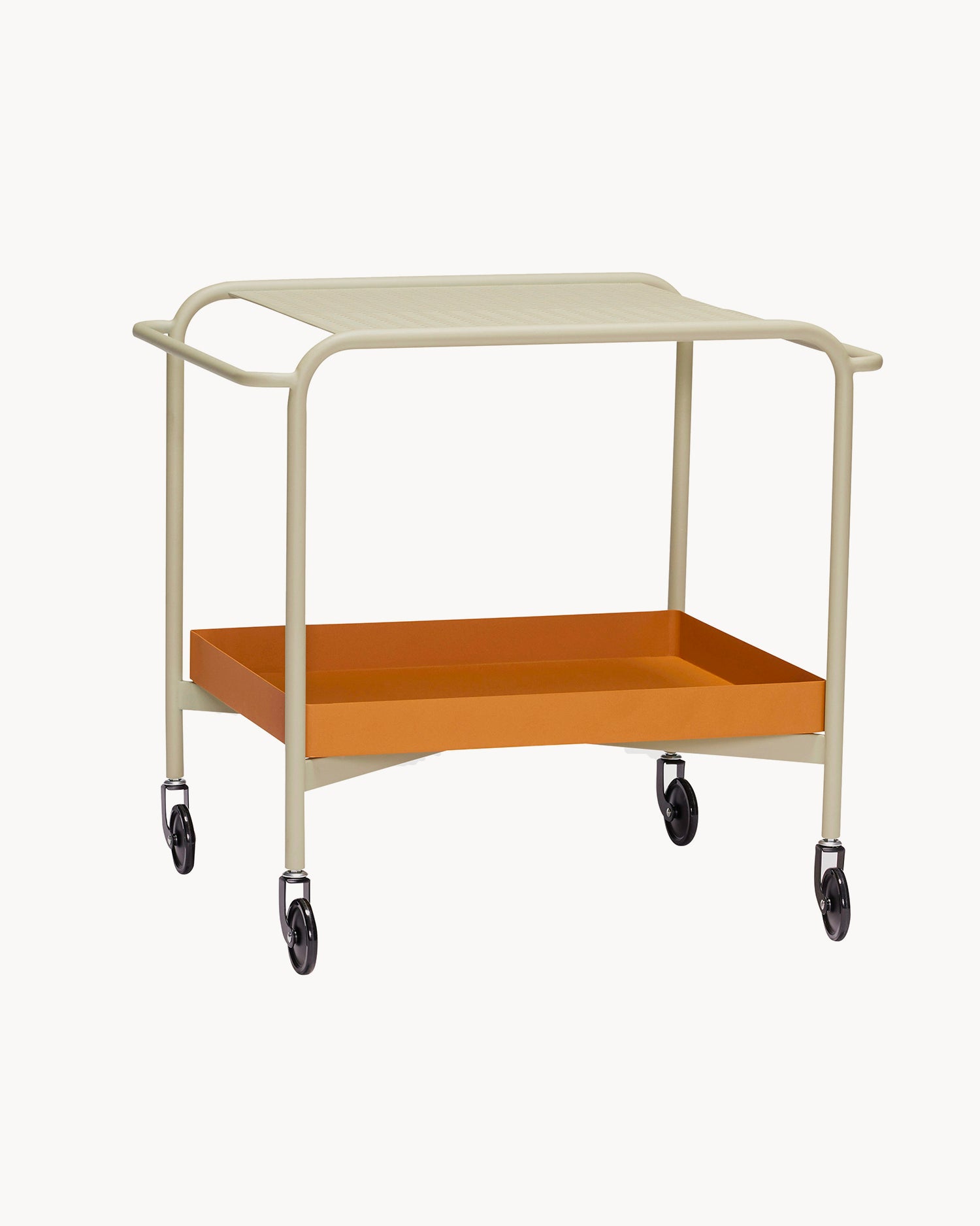 Carrello portaoggetti in acciaio Push