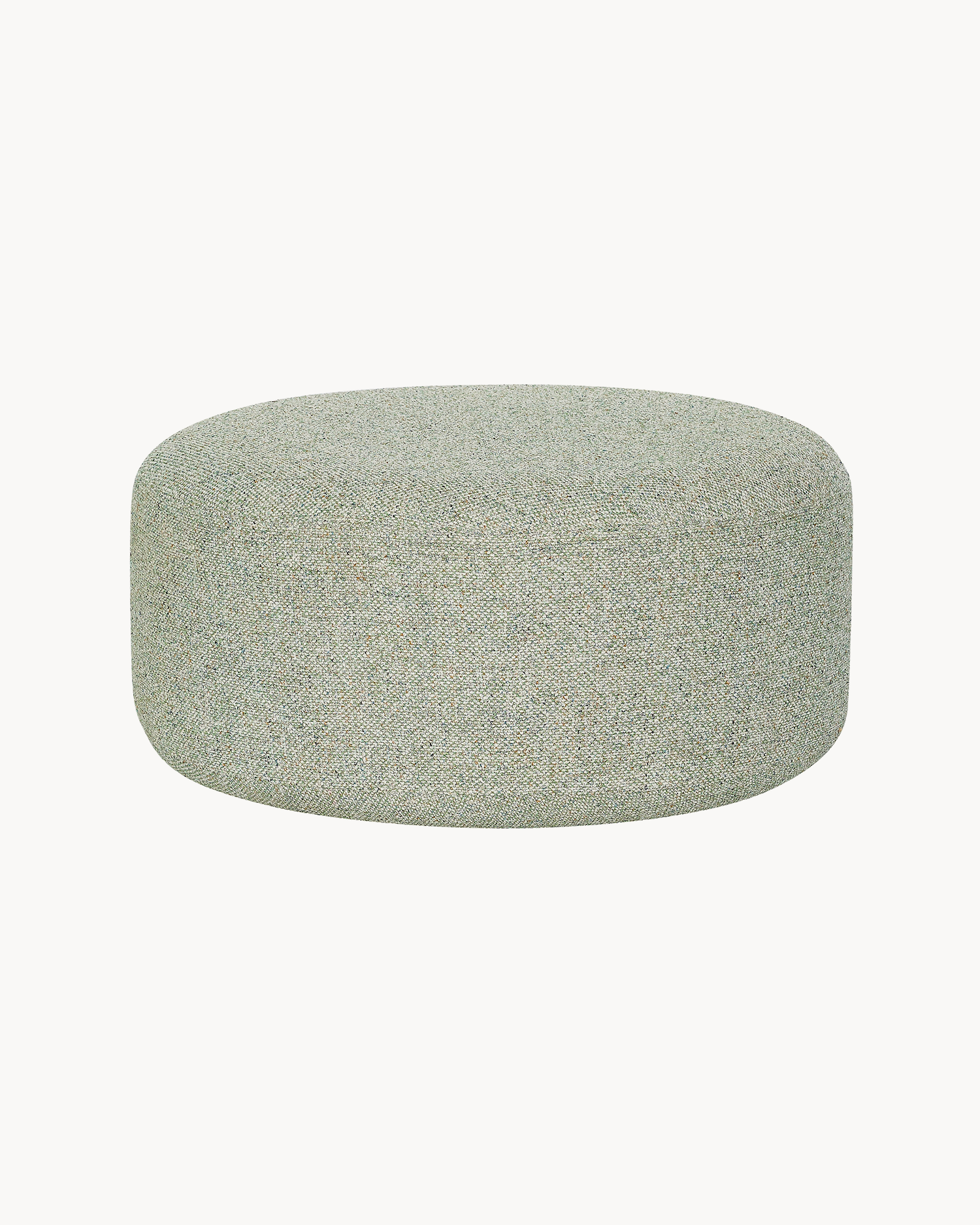 Pouf grande imbottito Marshmellow, verde chiaro