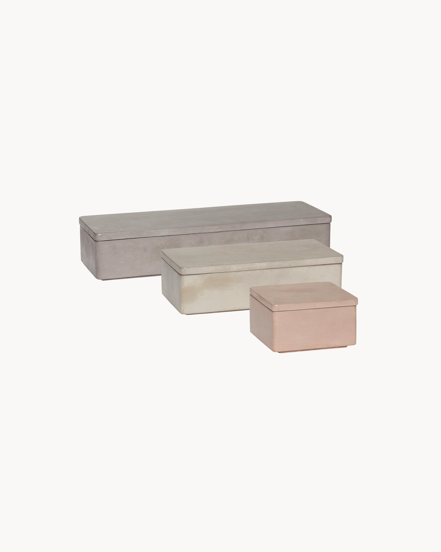 Set 3 organizer in cemento Umber